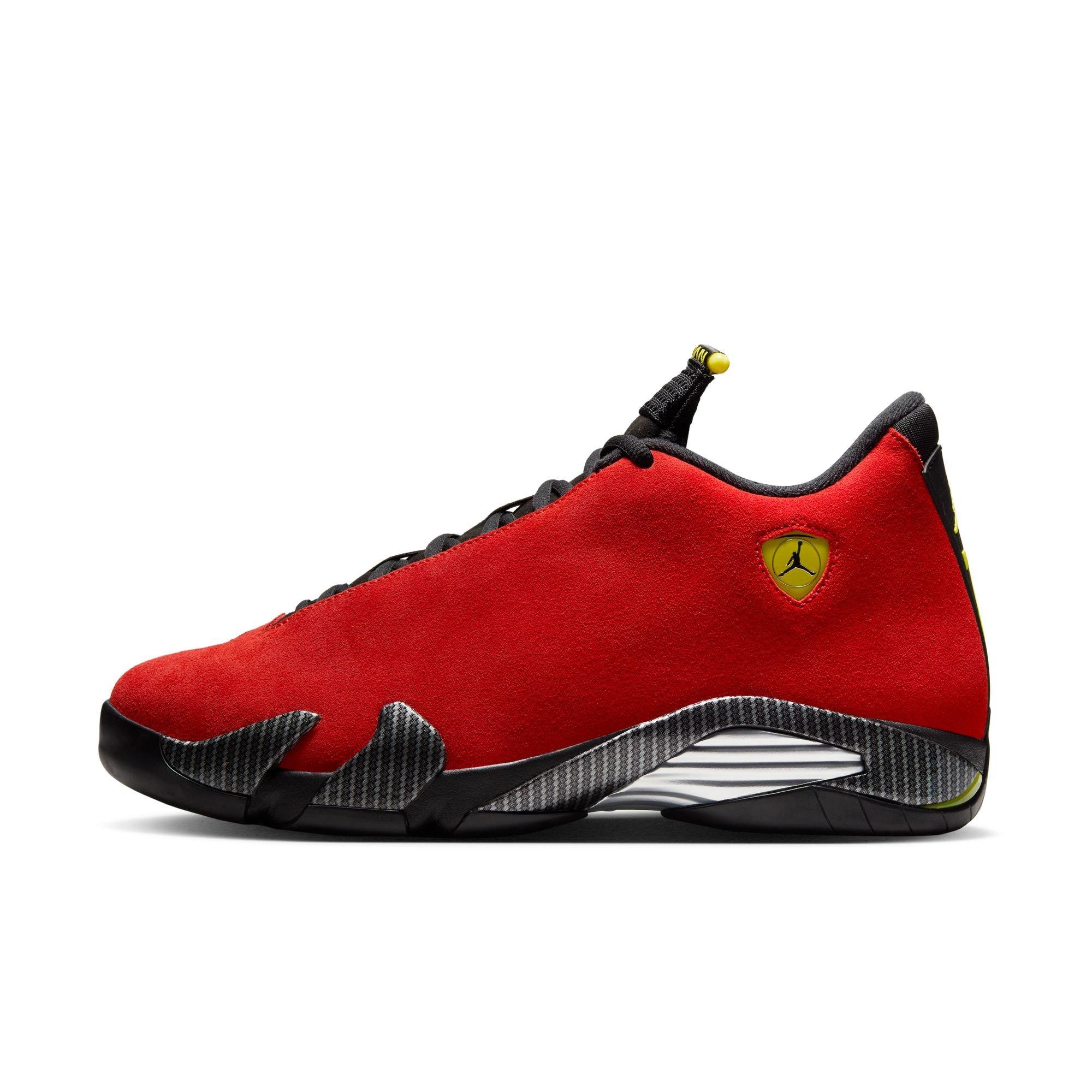 Jordan 14 Retro "Challenge Red" Men's Shoe - CHALLENGE RED/BLACK/VIBRANT YELLOW Thumbnail View 6