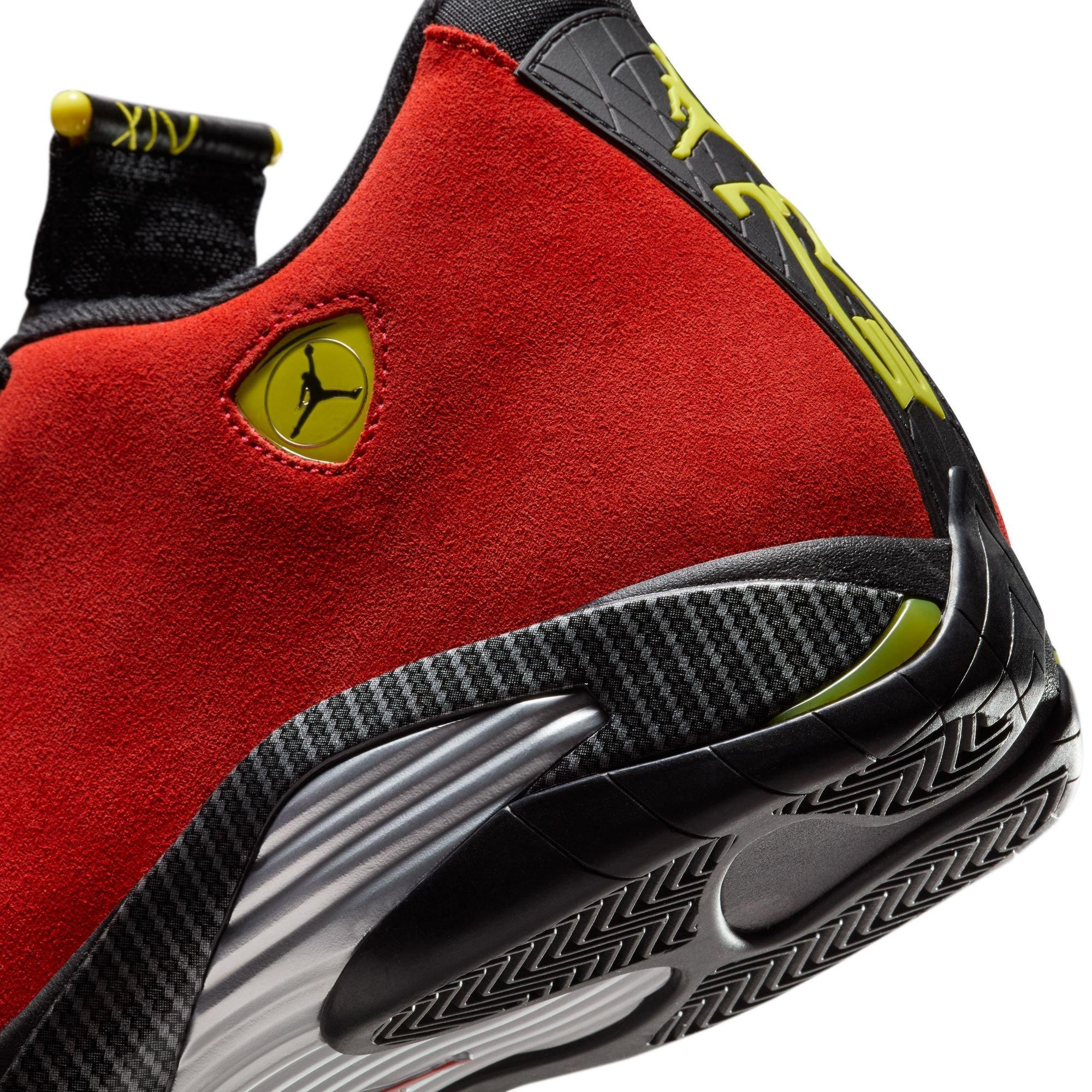 Jordan 14 Retro "Challenge Red" Men's Shoe - CHALLENGE RED/BLACK/VIBRANT YELLOW Thumbnail View 5