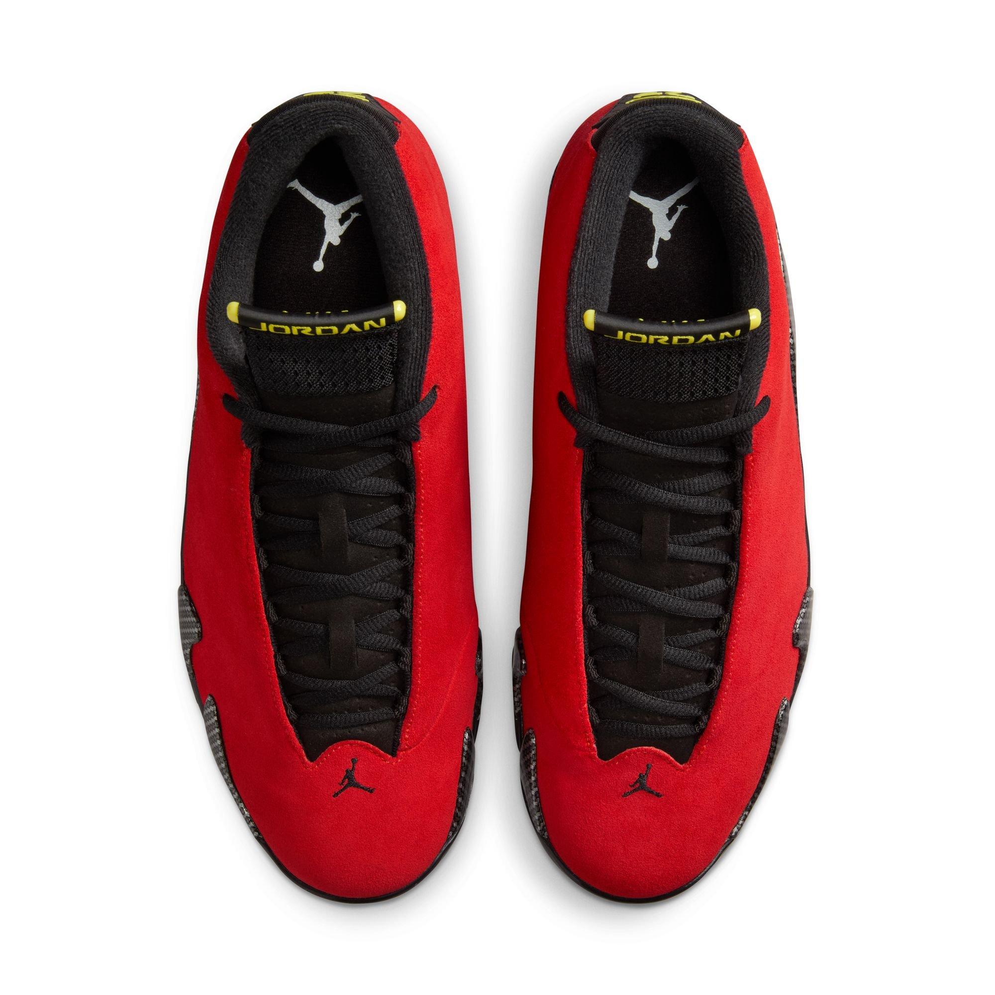 Jordan 14 Retro "Challenge Red" Men's Shoe - CHALLENGE RED/BLACK/VIBRANT YELLOW Thumbnail View 9
