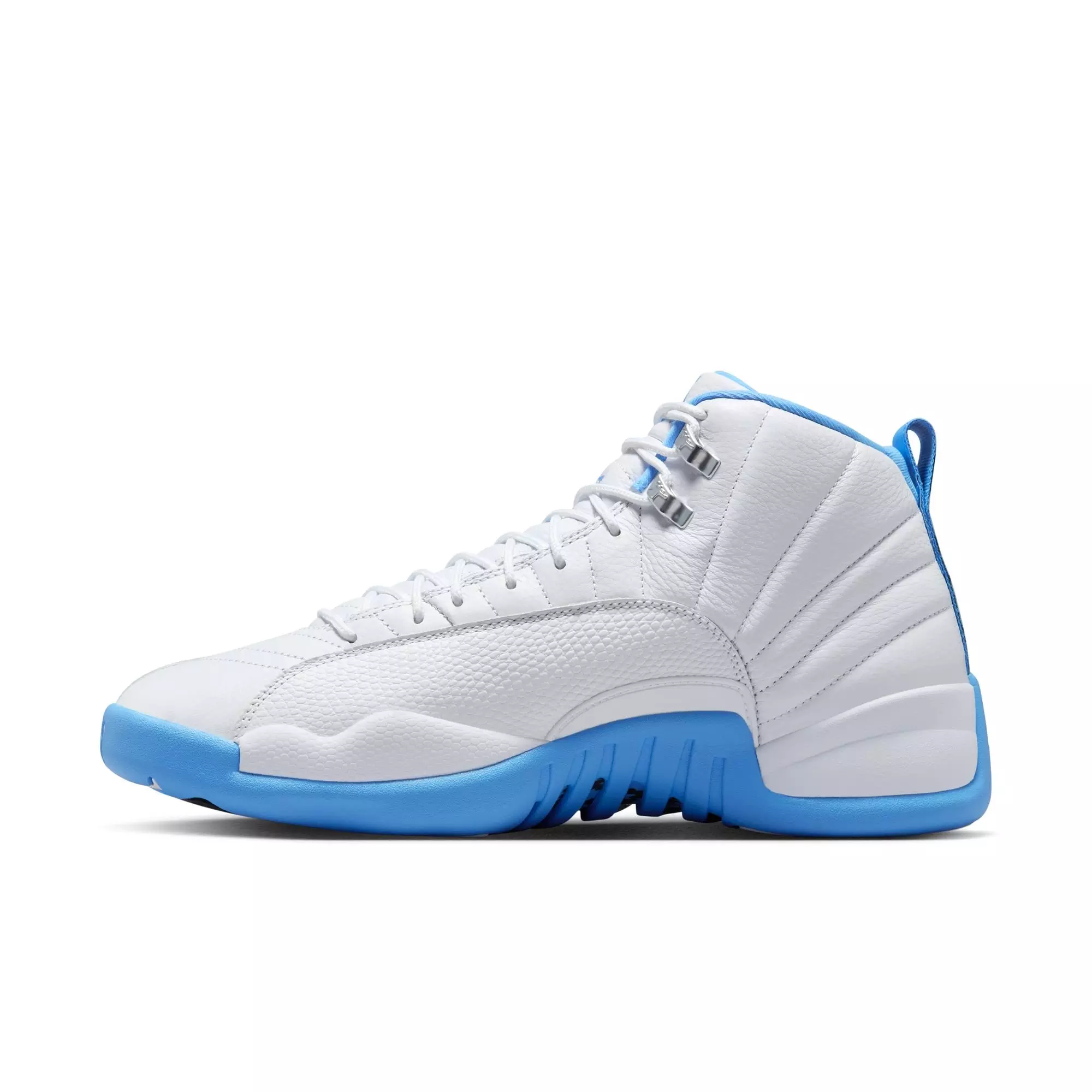 Jordan 12 Retro "White and University Blue" Men's Shoe - WHITE/UNIVERSITY BLUE/METALLIC SILVER
