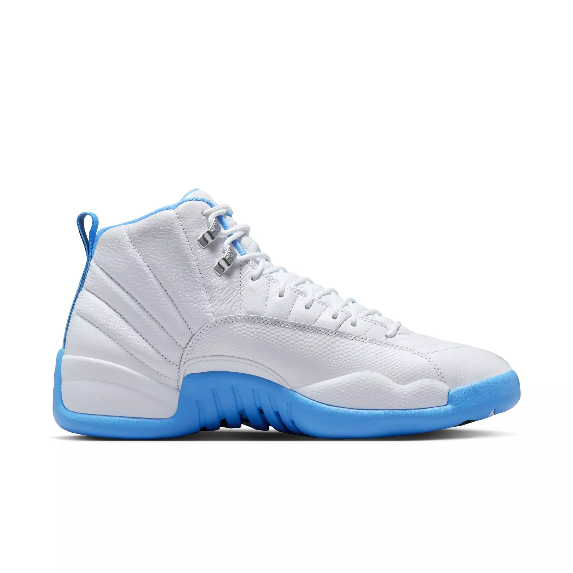 Jordan 12 Retro "White and University Blue" Men's Shoe - WHITE/UNIVERSITY BLUE/METALLIC SILVER