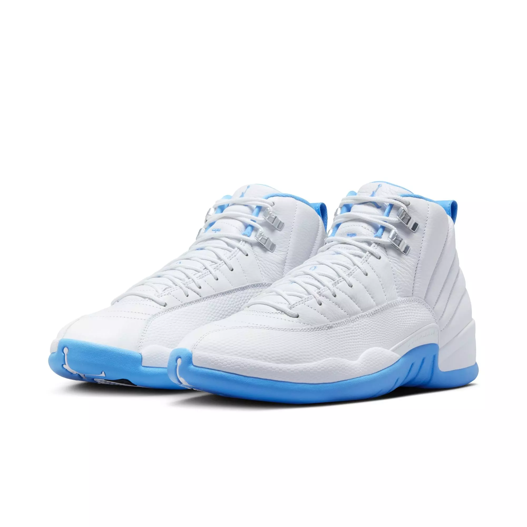 Jordan 12 Retro "White and University Blue" Men's Shoe - WHITE/UNIVERSITY BLUE/METALLIC SILVER