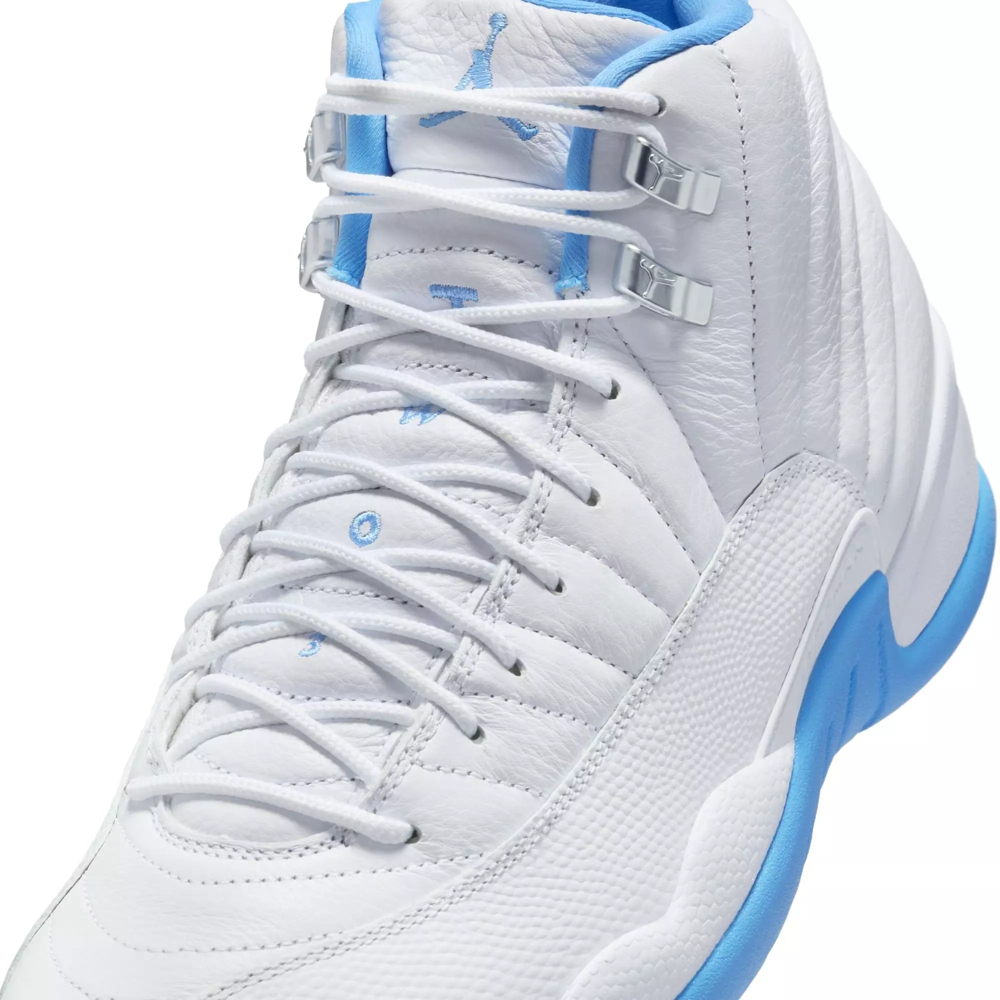 Jordan 12 Retro "White and University Blue" Men's Shoe - WHITE/UNIVERSITY BLUE/METALLIC SILVER