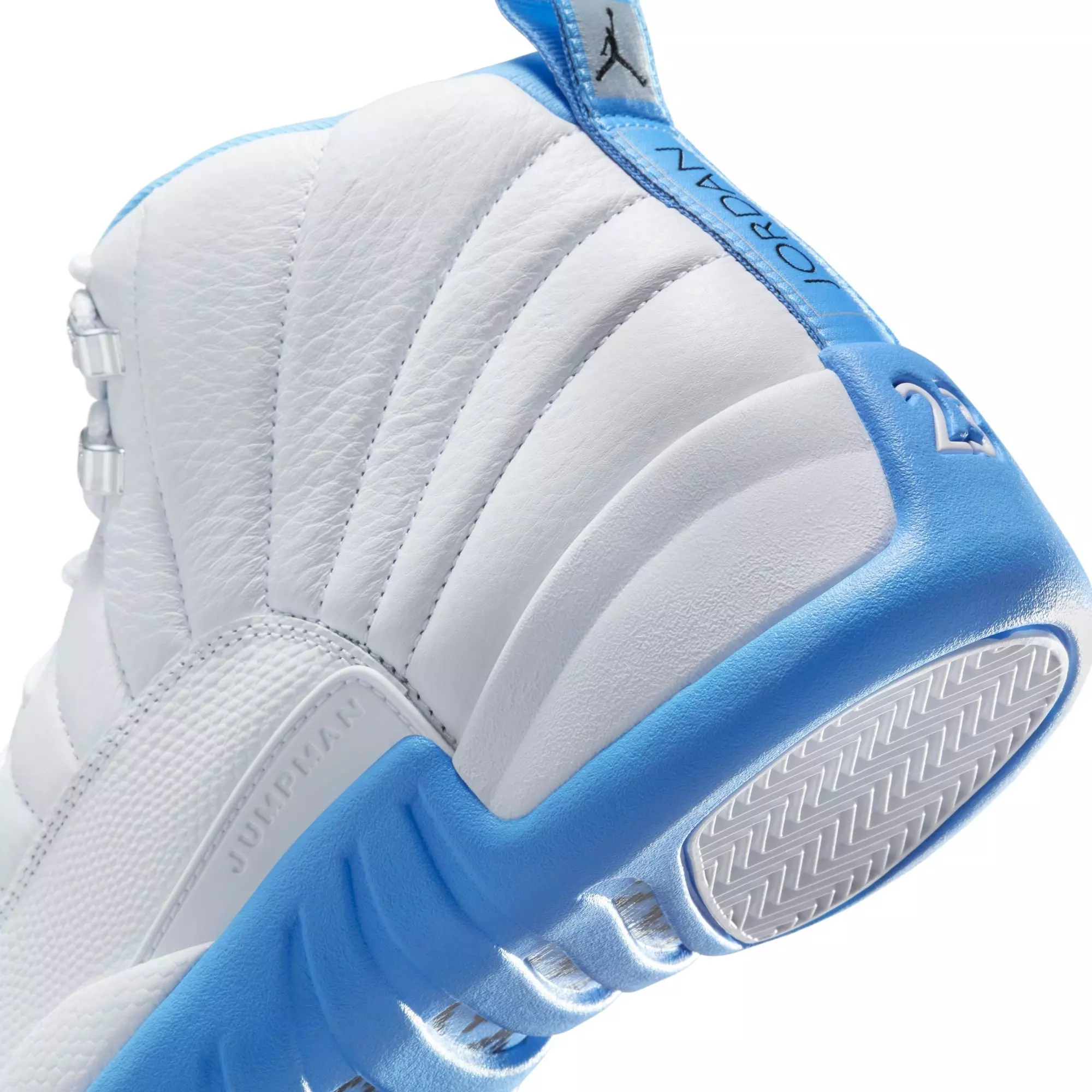 Jordan 12 Retro "White and University Blue" Men's Shoe - WHITE/UNIVERSITY BLUE/METALLIC SILVER