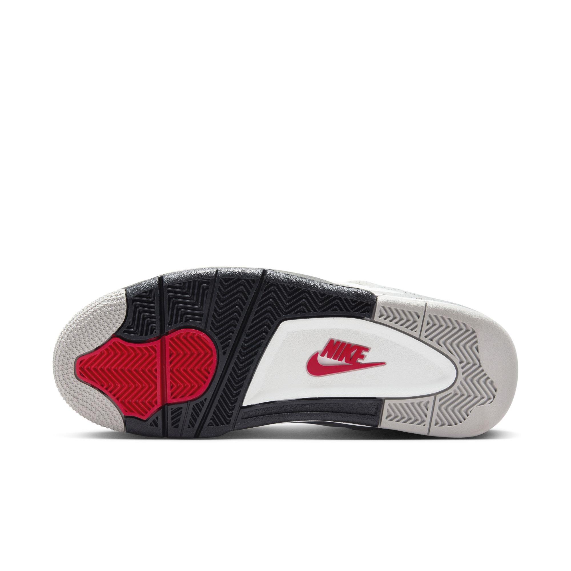 Jordan 4 Retro "White Cement"​ Men's Shoe - SUMMIT WHITE/FIRE RED/CEMENT GREY Thumbnail View 12