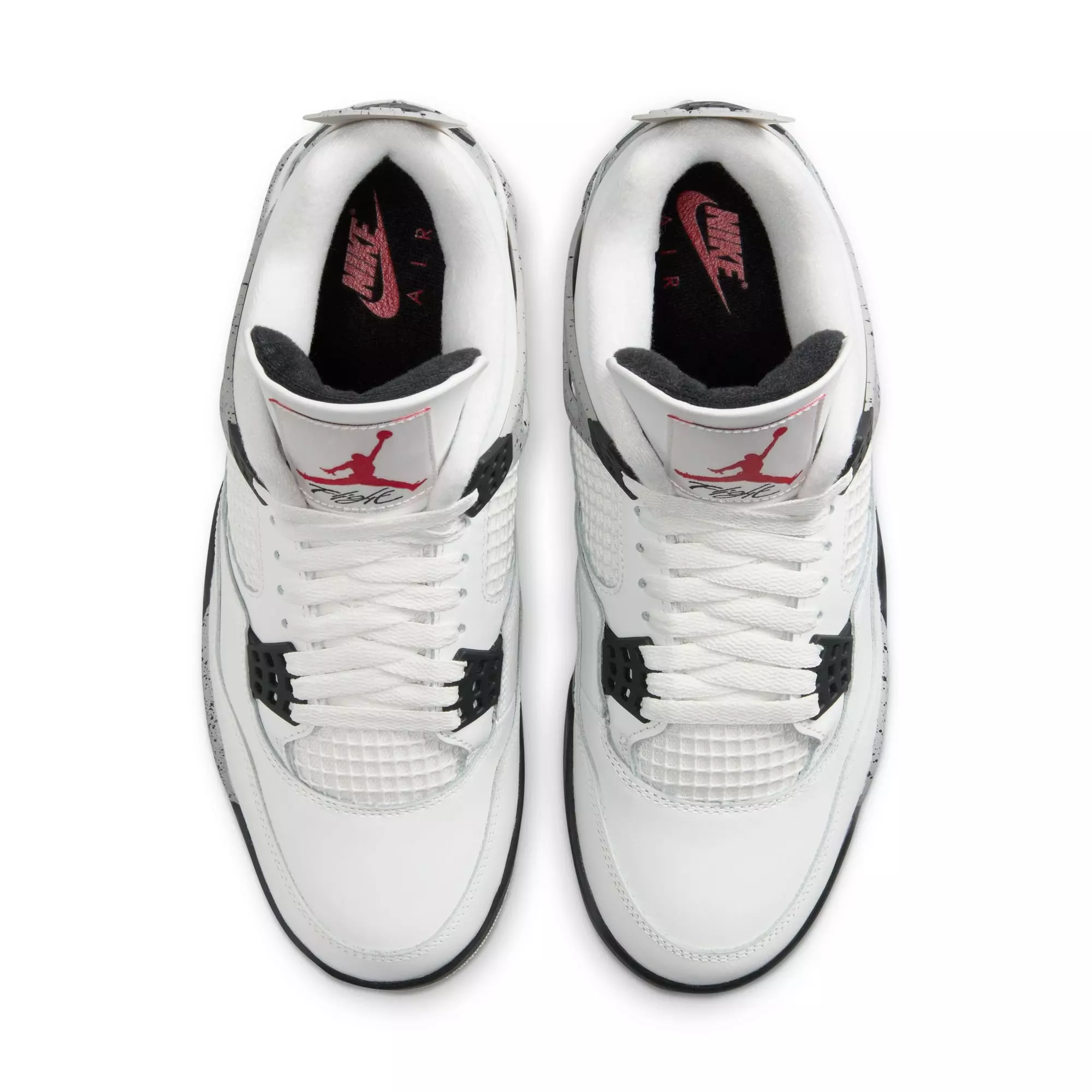 Jordan 4 Retro "White Cement"​ Men's Shoe - SUMMIT WHITE/FIRE RED/CEMENT GREY