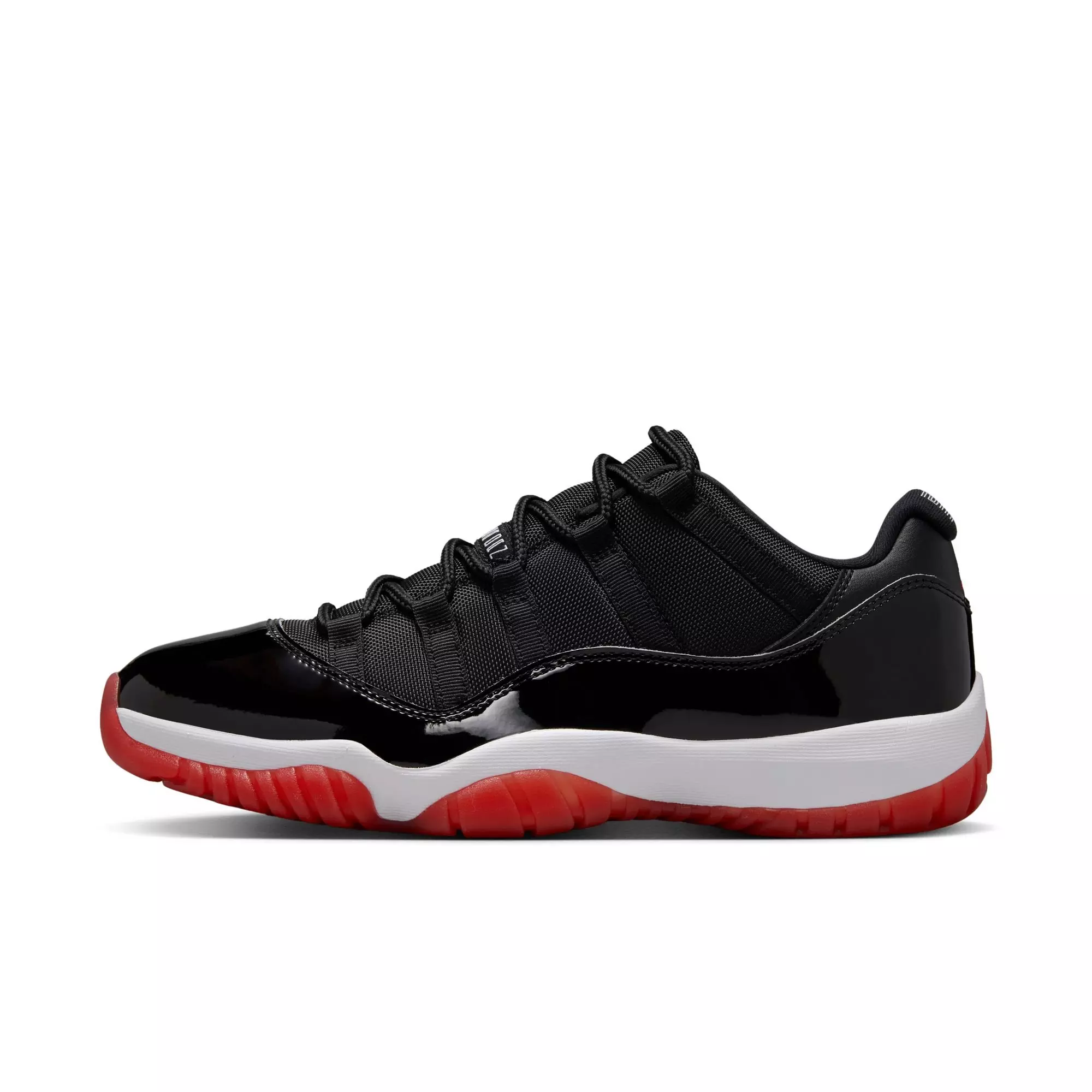 Jordan 11 Retro Low "Bred" Men's Shoe - BLACK/VARSITY RED/WHITE