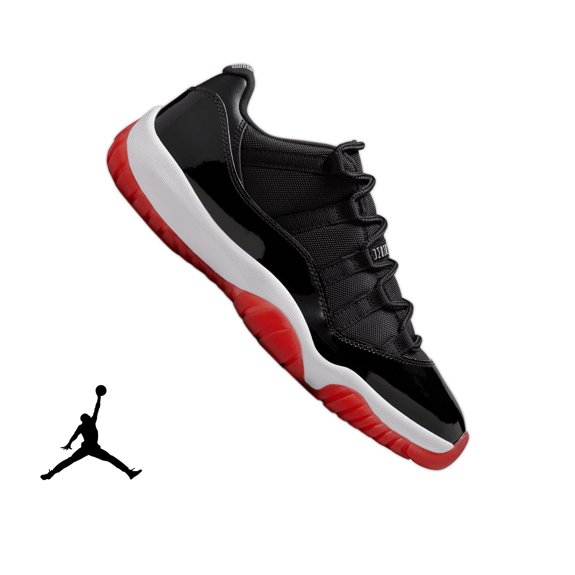 Jordan 11 Retro Low "Bred" Men's Shoe - BLACK/VARSITY RED/WHITE