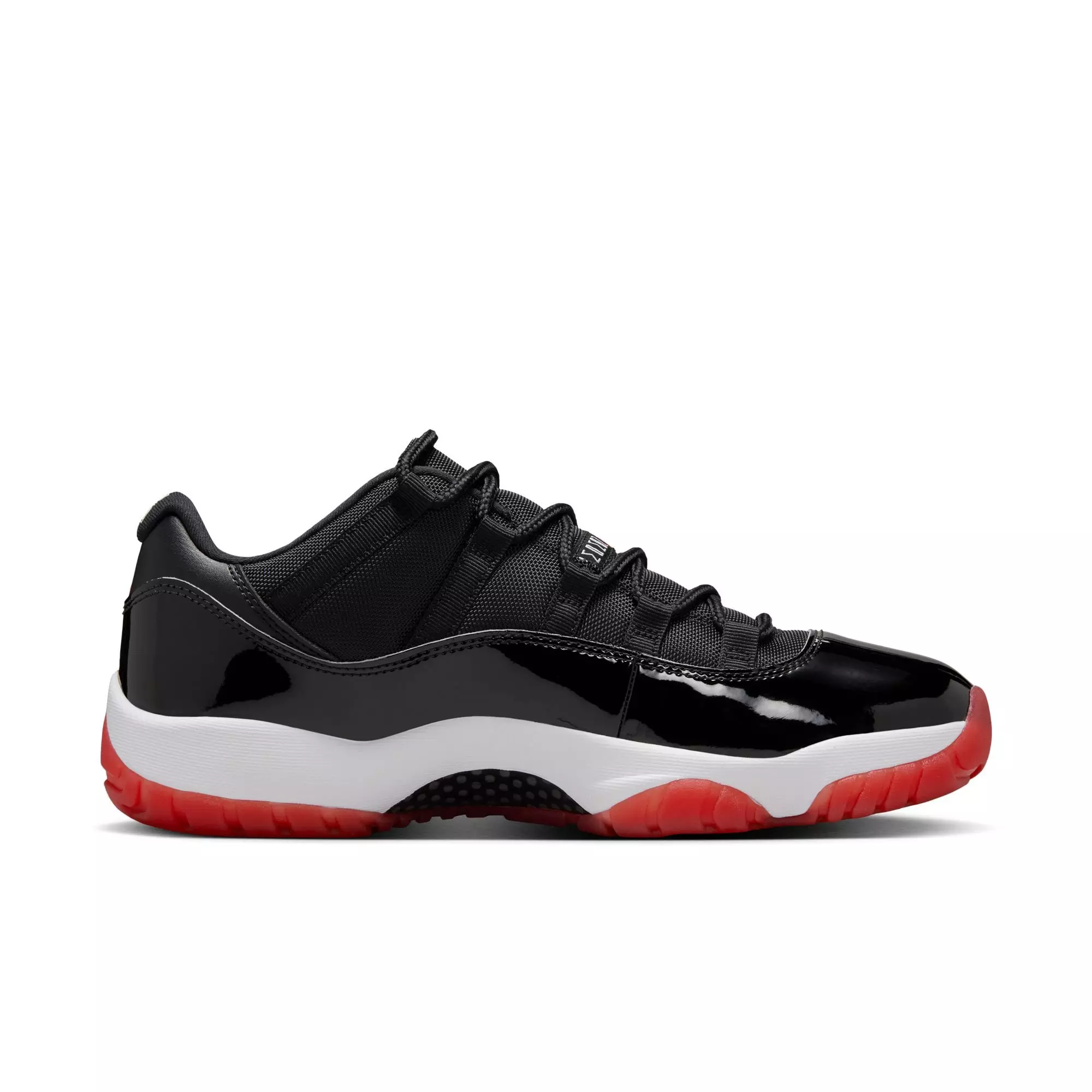 Jordan 11 Retro Low "Bred" Men's Shoe - BLACK/VARSITY RED/WHITE
