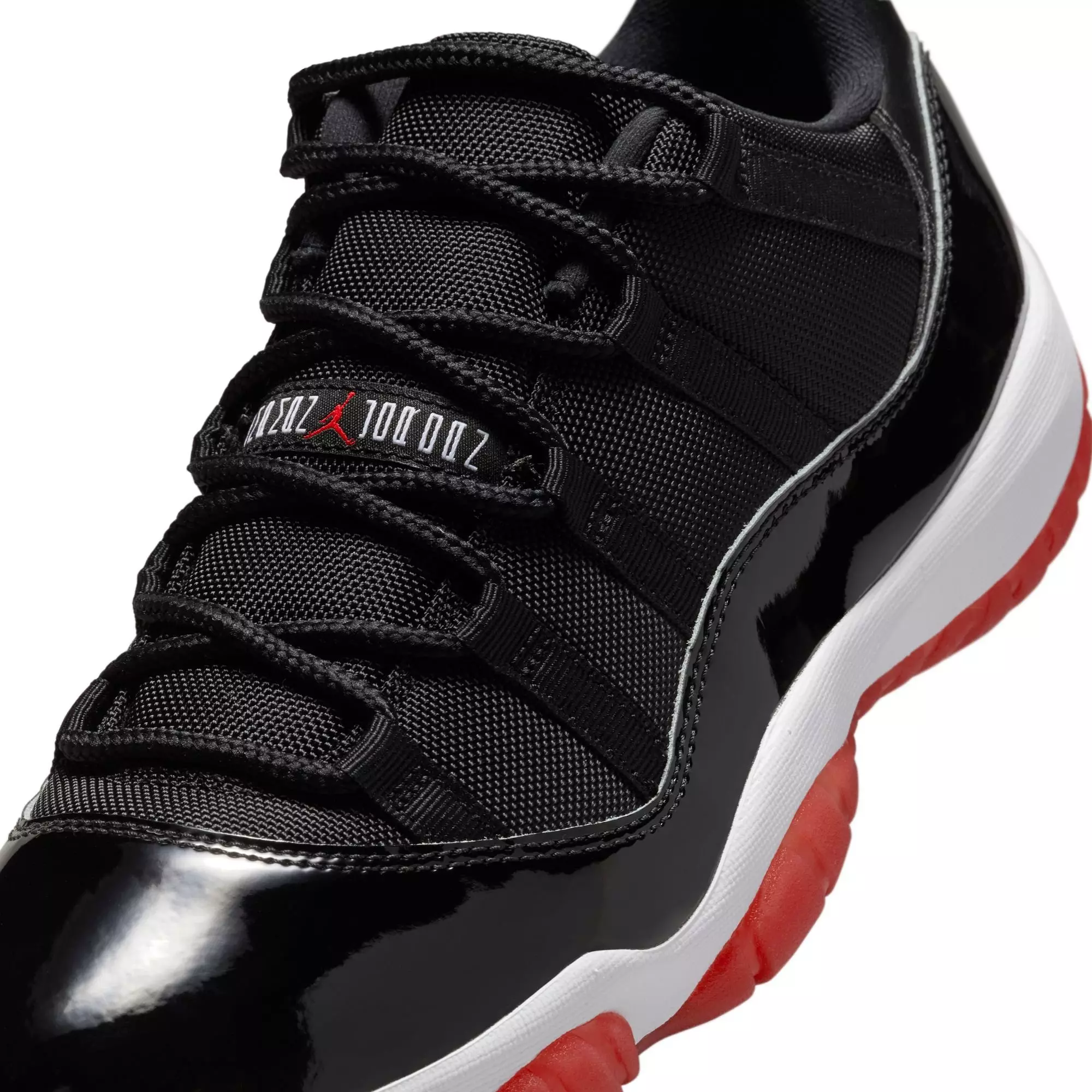 Jordan 11 Retro Low "Bred" Men's Shoe - BLACK/VARSITY RED/WHITE
