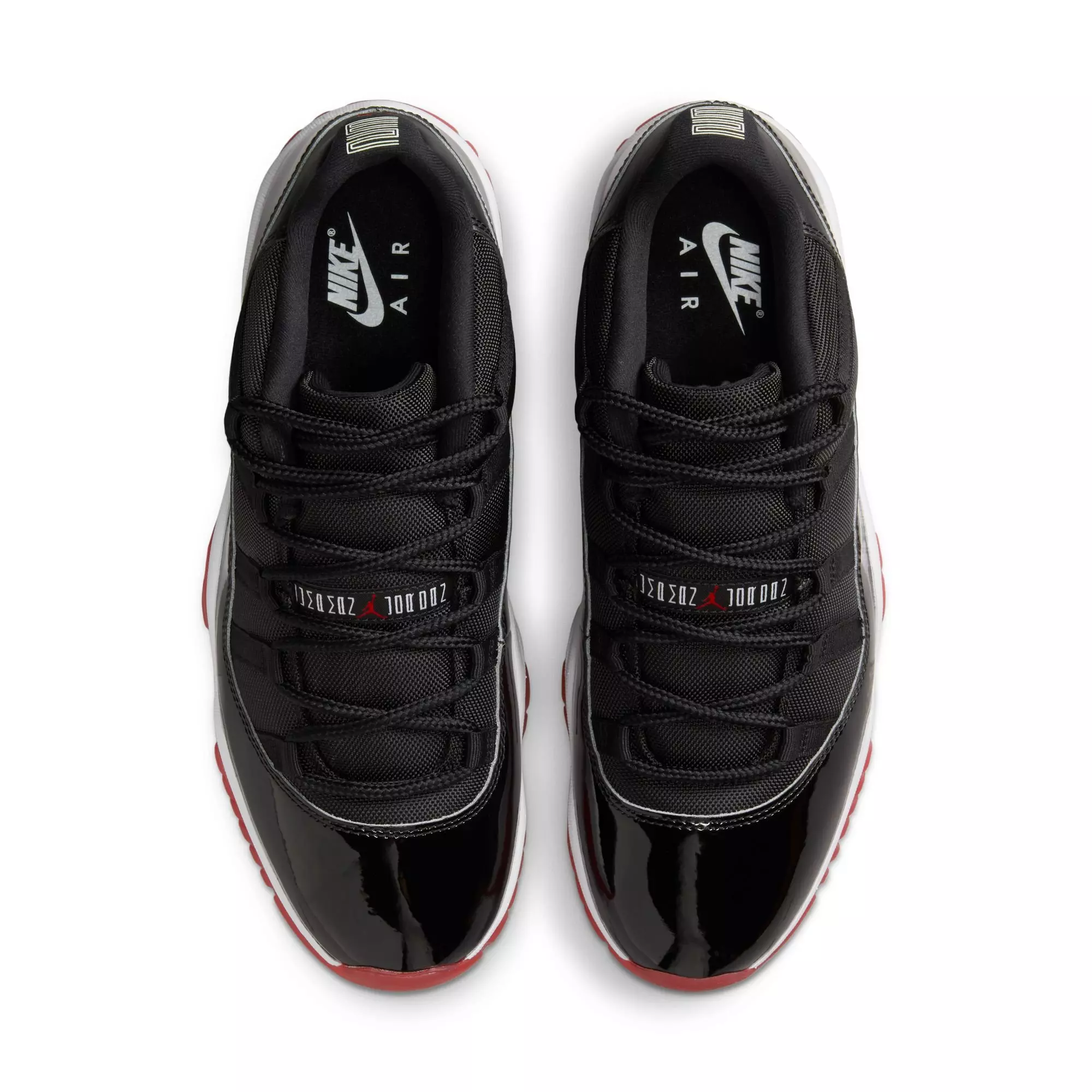 Jordan 11 Retro Low "Bred" Men's Shoe - BLACK/VARSITY RED/WHITE