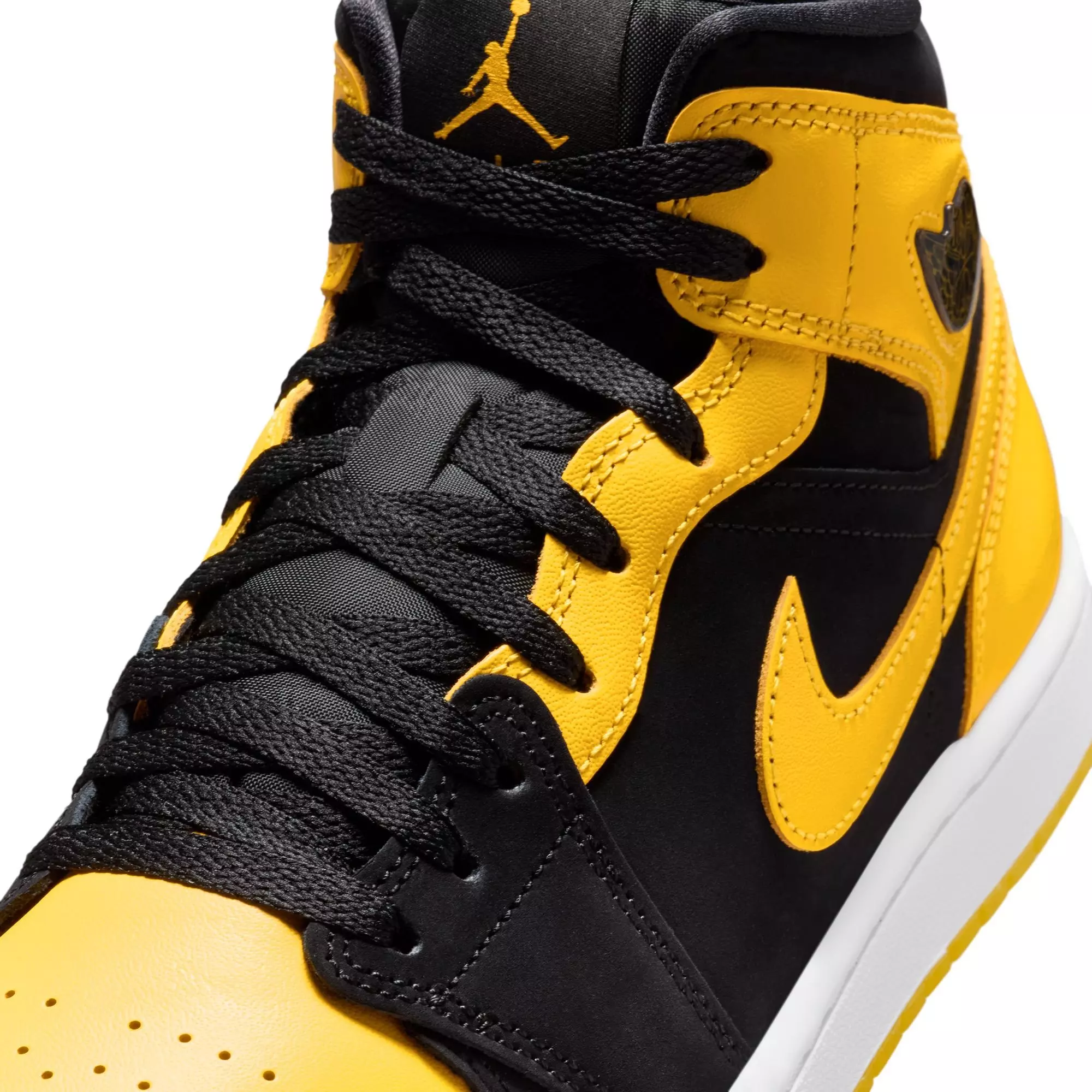 Jordan 1 Mid SE "Black/Varsity Maize/White" Men's Shoe - BLACK/YELLOW