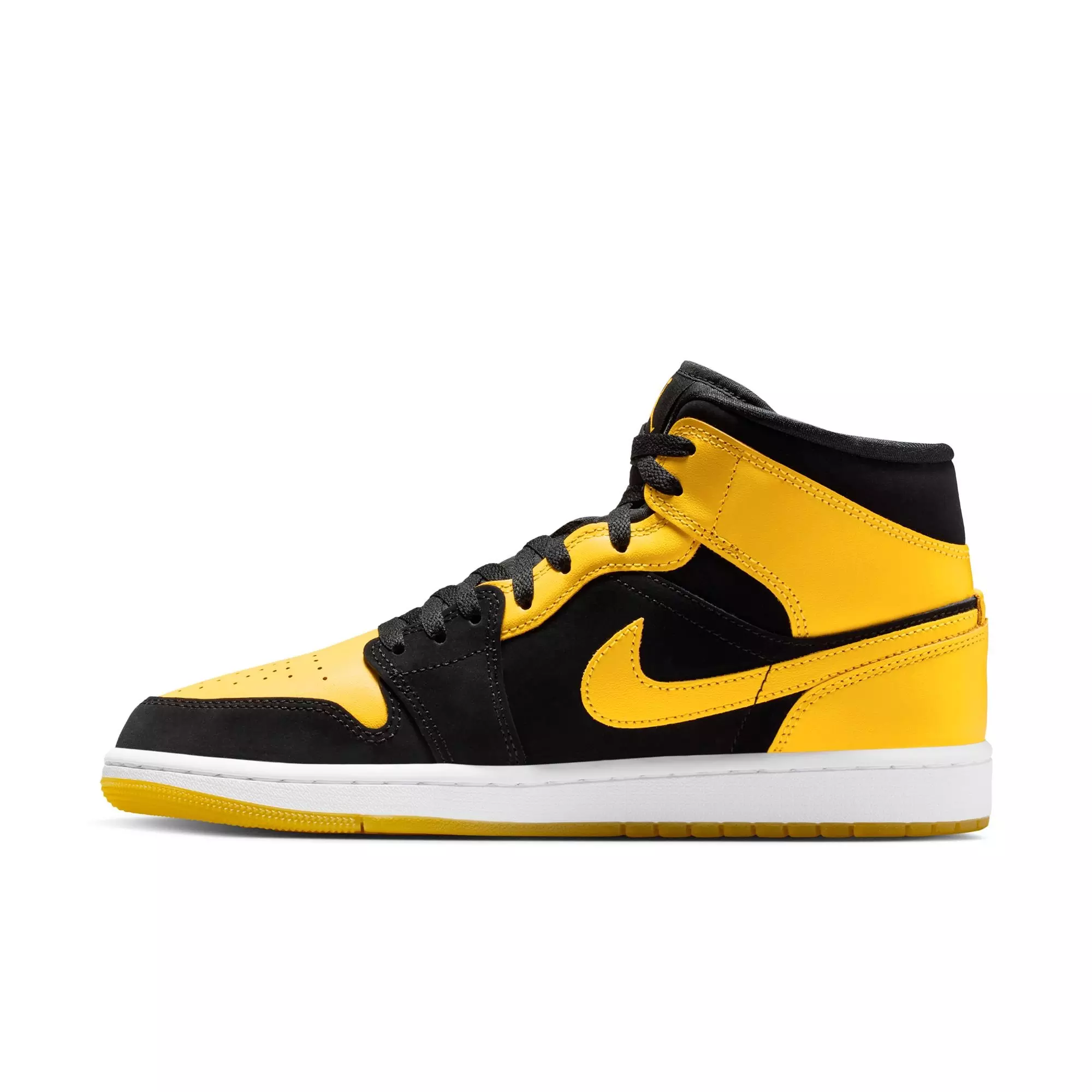 Jordan 1 Mid SE "Black/Varsity Maize/White" Men's Shoe