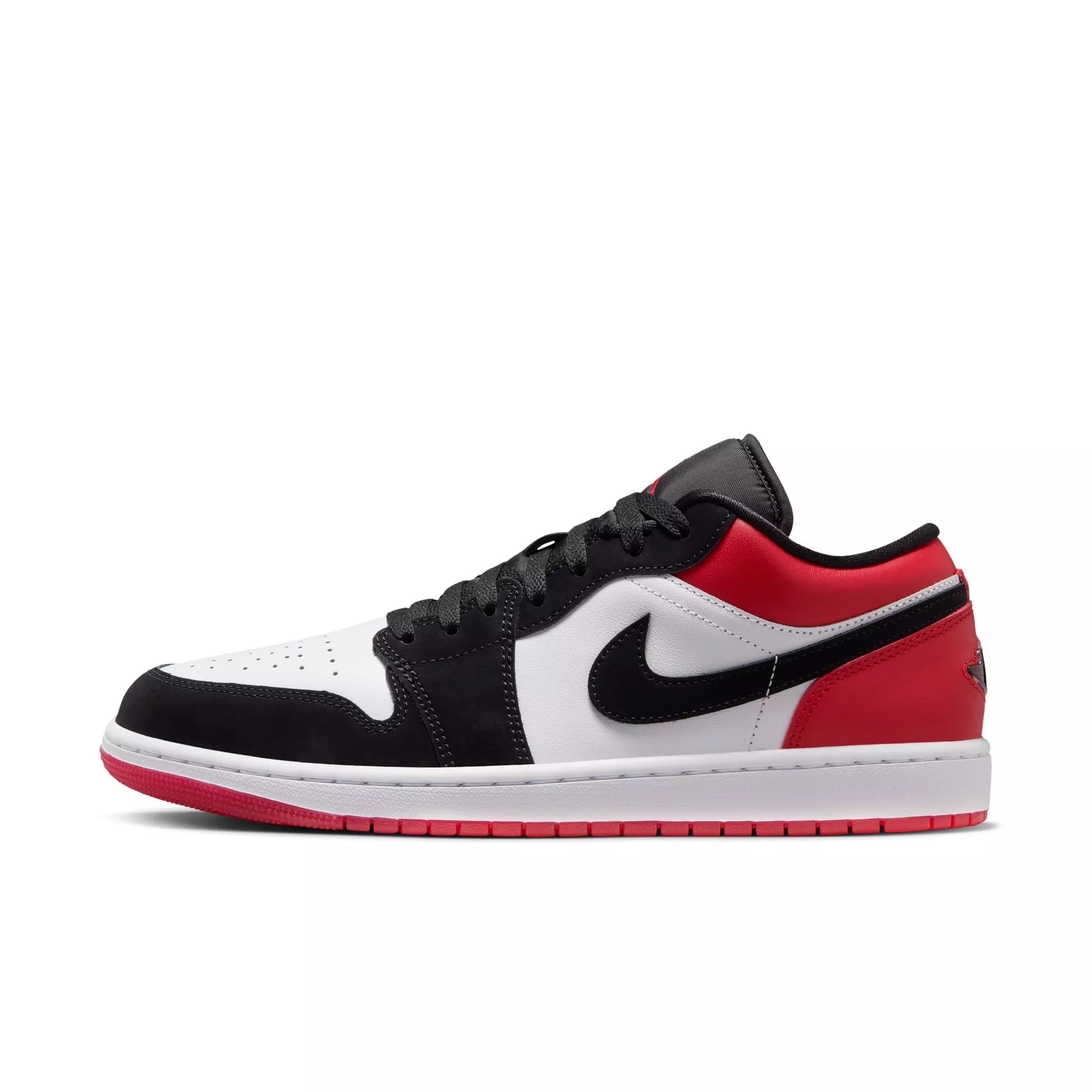 Jordan 1 Low SE "White/Black/Varsity Red" Men's Shoe - WHITE/BLACK/RED