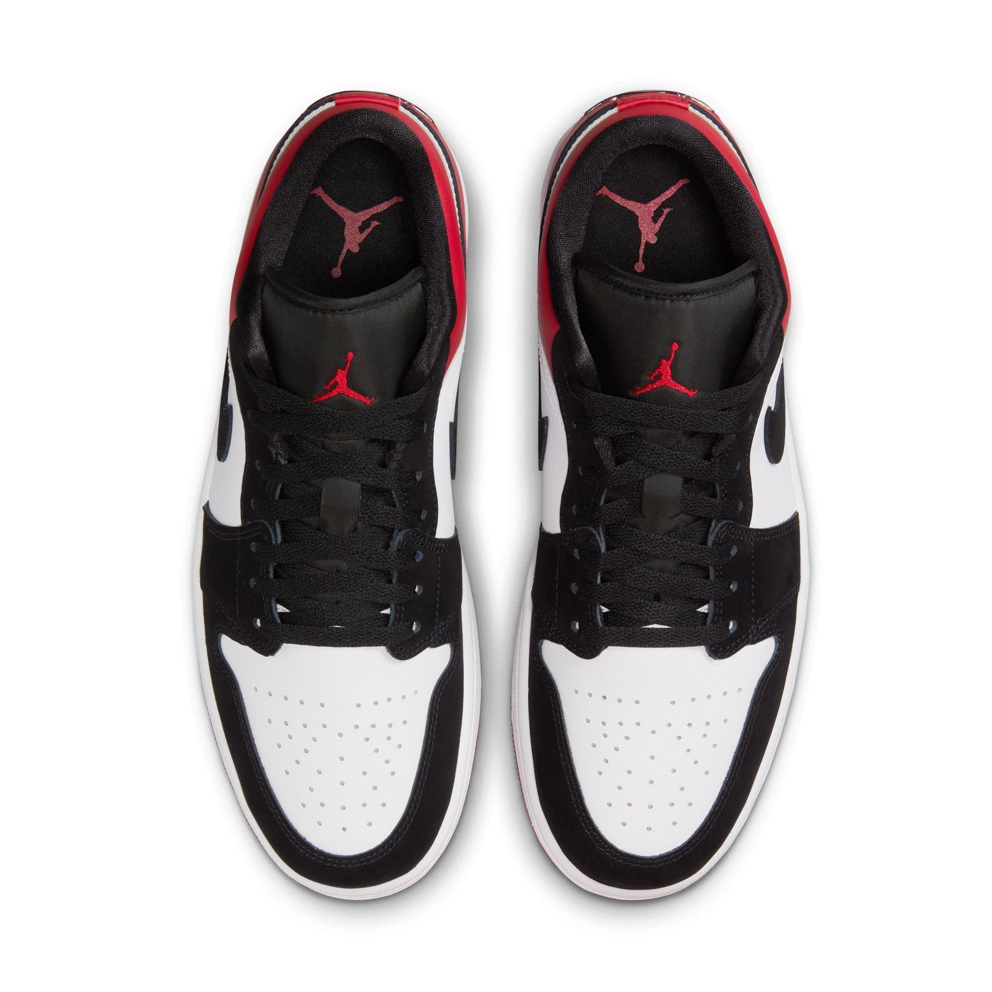 Jordan 1 Low SE "White/Black/Varsity Red" Men's Shoe - WHITE/BLACK/RED Thumbnail View 6