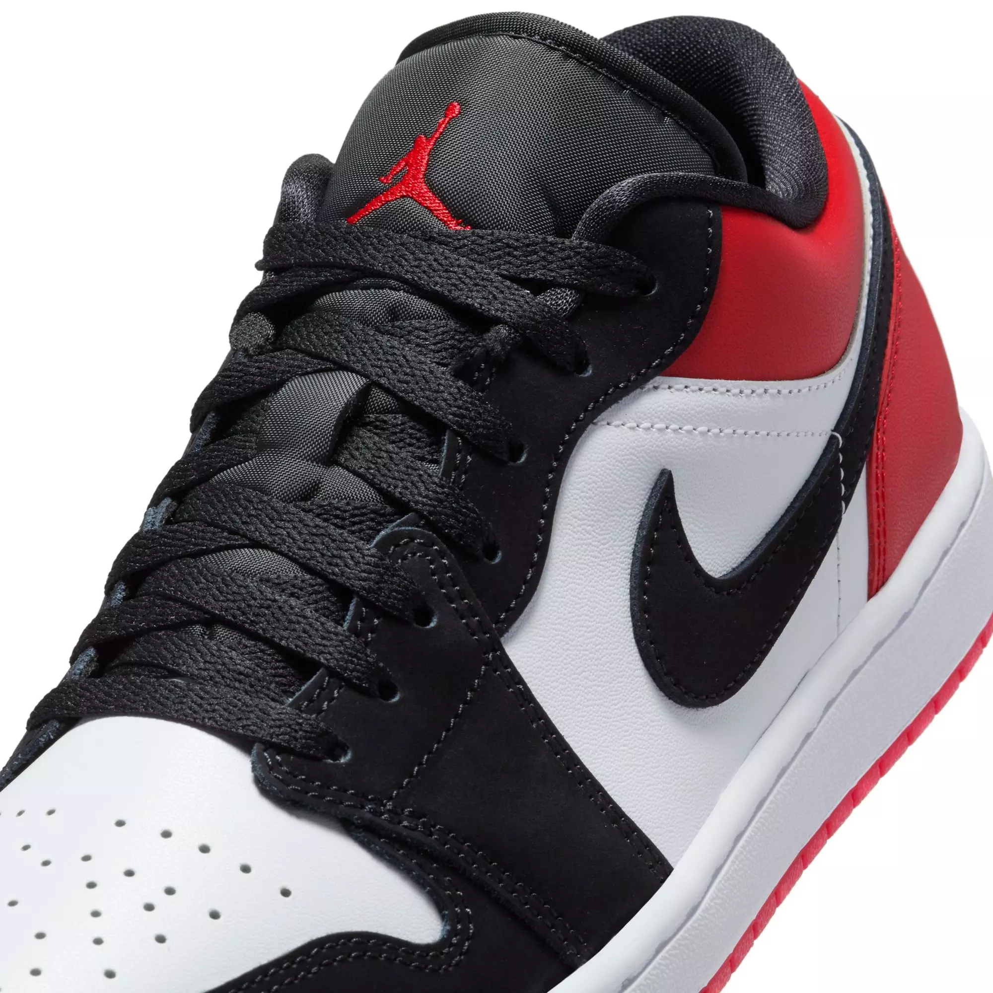 Jordan 1 Low SE "White/Black/Varsity Red" Men's Shoe - WHITE/BLACK/RED