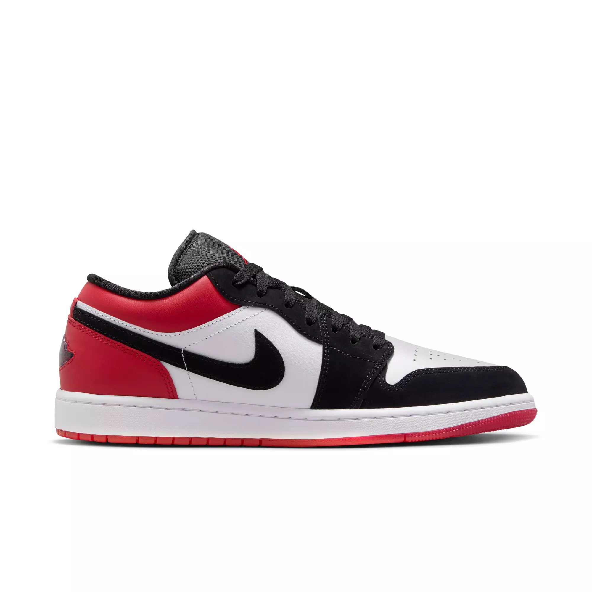 Jordan 1 Low SE "White/Black/Varsity Red" Men's Shoe