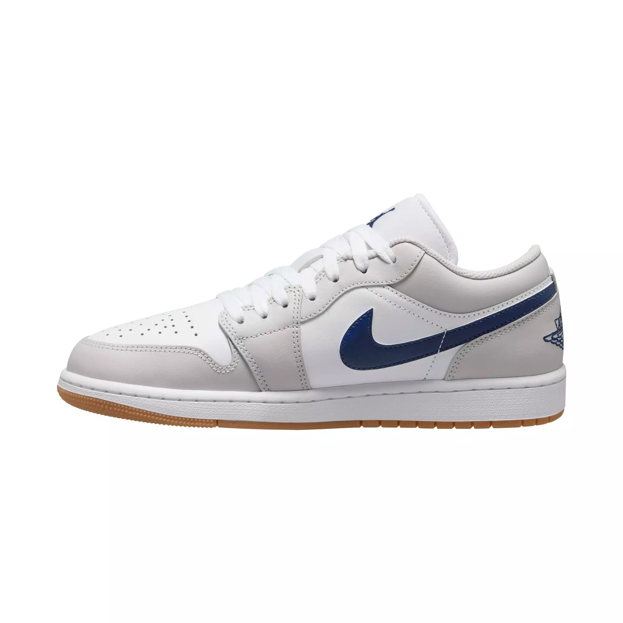 Jordan 1 Low "White/Midnight Navy/Neutral Grey" Men's Shoe - WHITE/NAVY