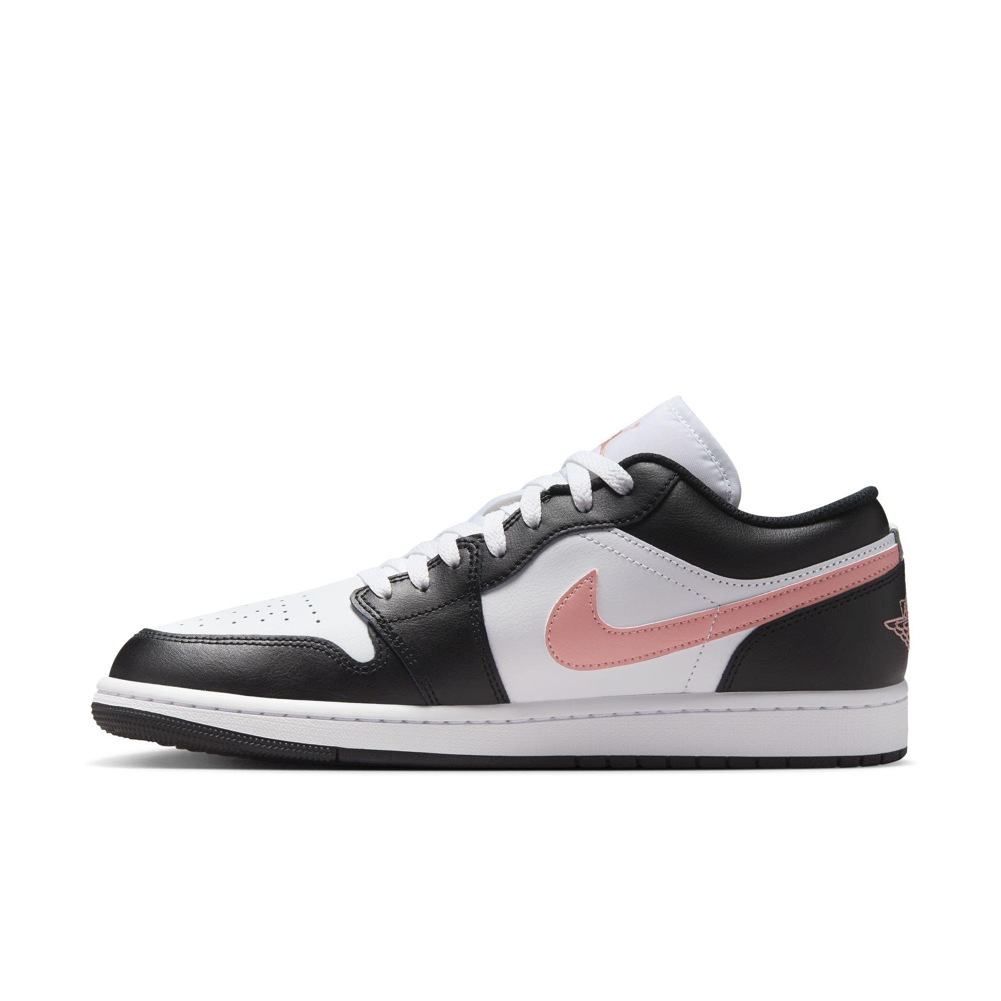Jordan 1 Low "White/Rust Pink/Black" Men's Shoe - WHITE/PINK/BLACK Thumbnail View 4