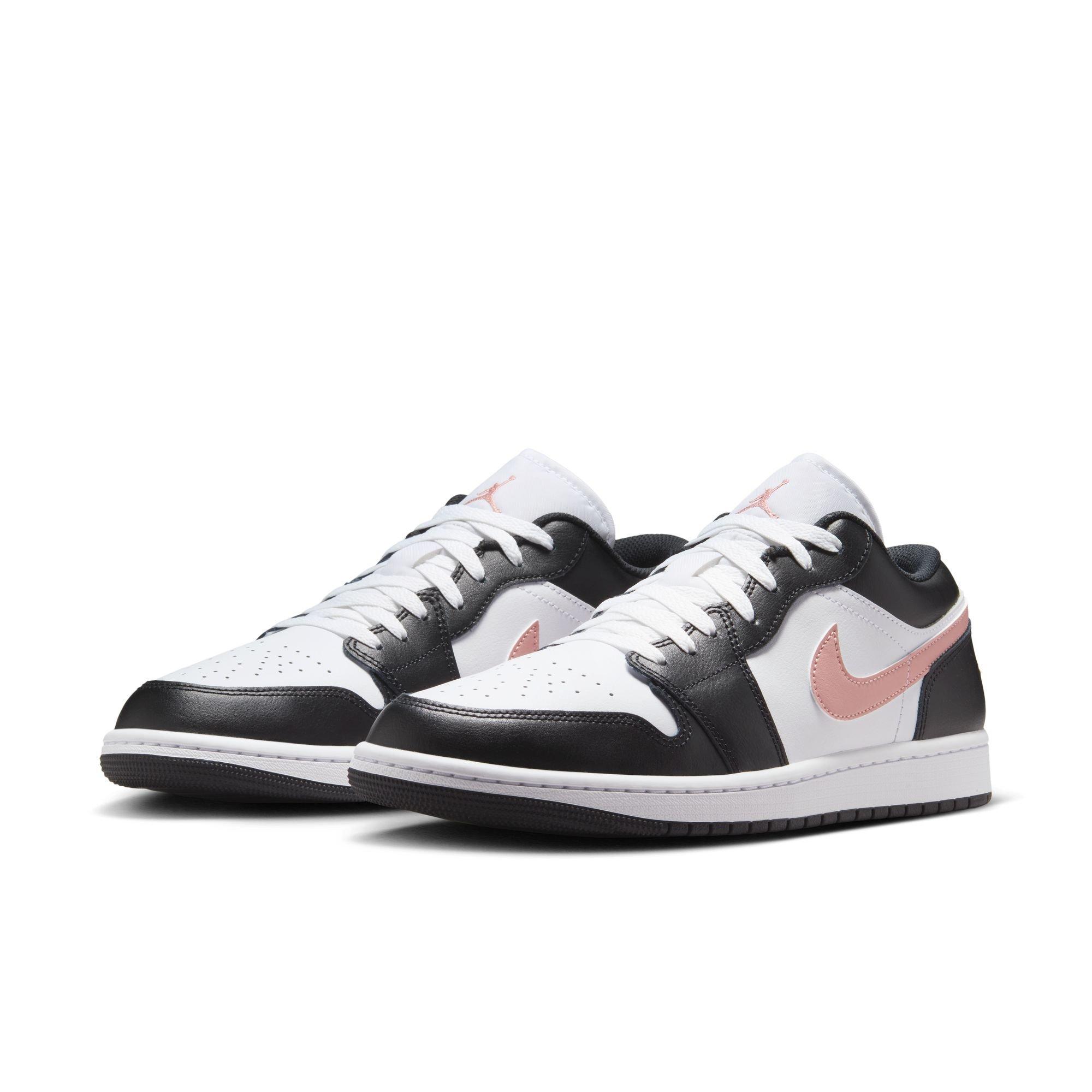 Jordan 1 Low "White/Rust Pink/Black" Men's Shoe - WHITE/PINK/BLACK Thumbnail View 5