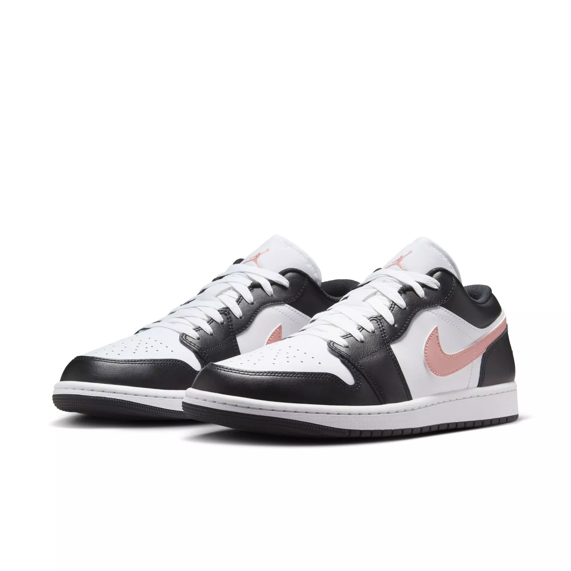 Jordan 1 Low "White/Rust Pink/Black" Men's Shoe - WHITE/PINK/BLACK