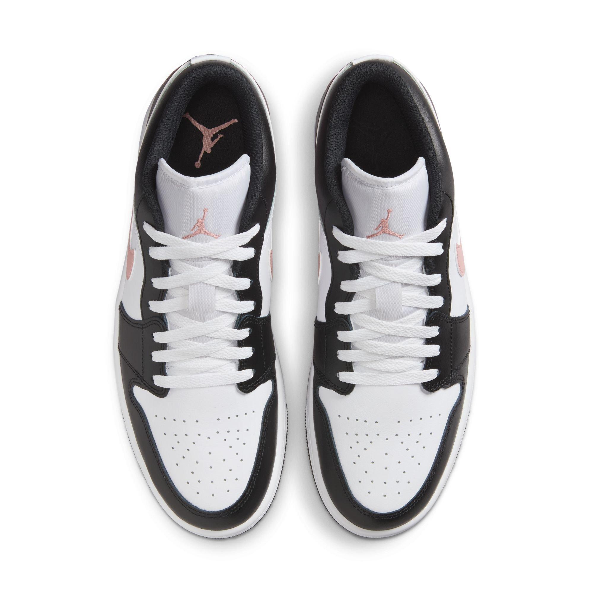 Jordan 1 Low "White/Rust Pink/Black" Men's Shoe - WHITE/PINK/BLACK Thumbnail View 6