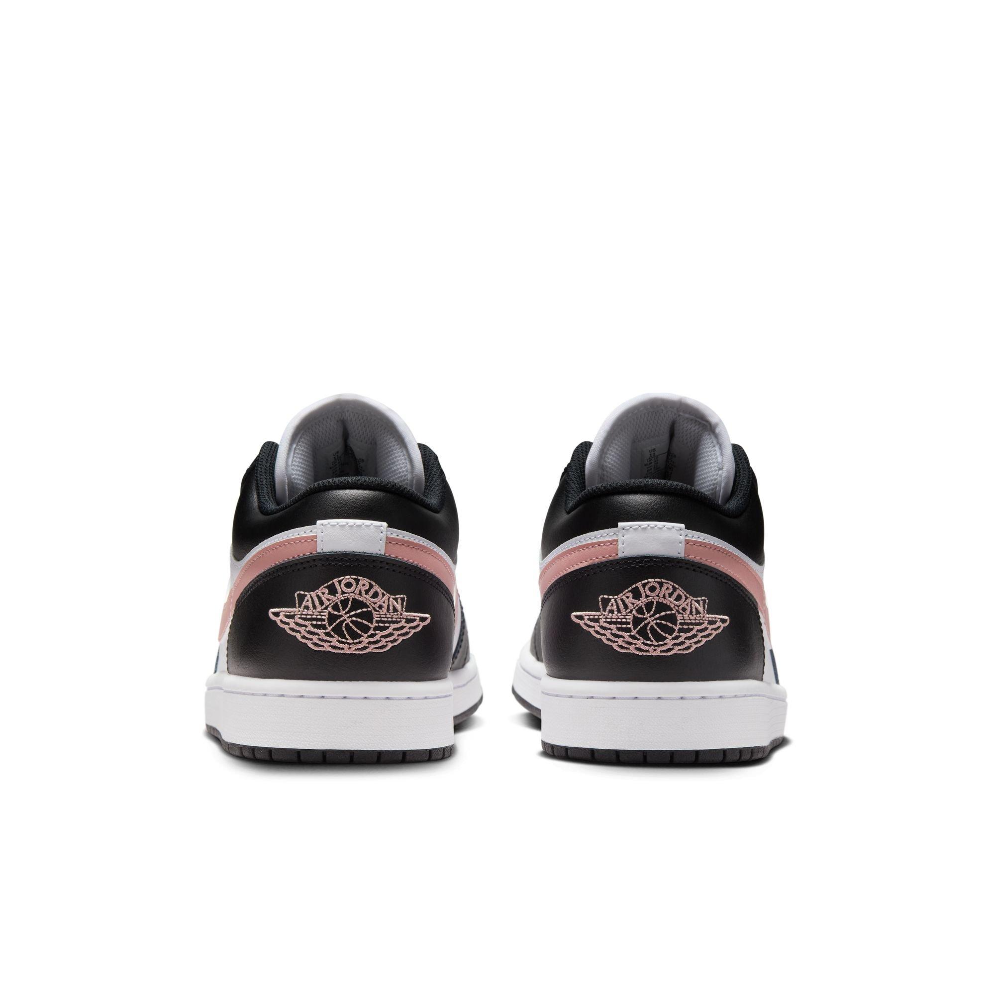 Jordan 1 Low "White/Rust Pink/Black" Men's Shoe - WHITE/PINK/BLACK Thumbnail View 7