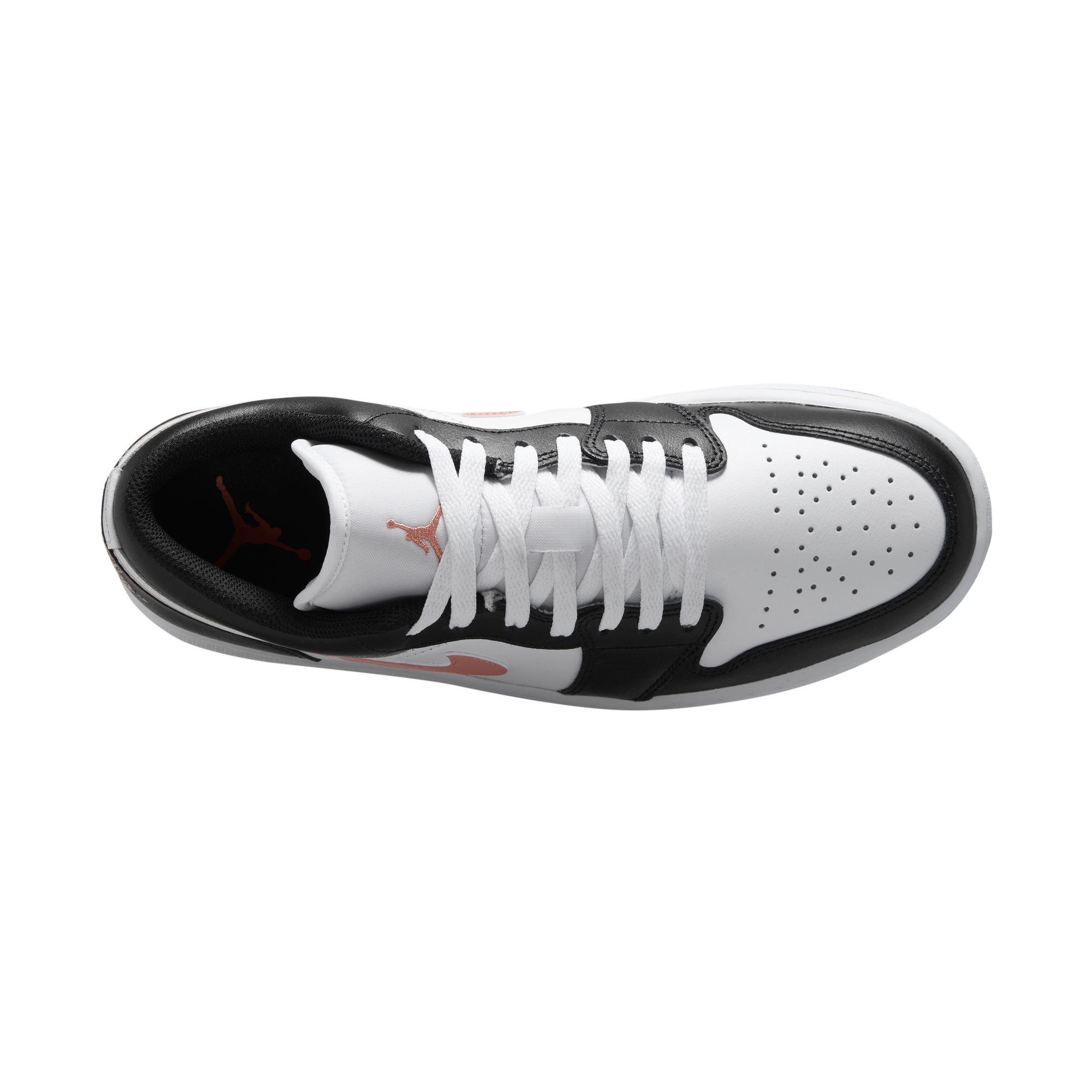 Jordan 1 Low "White/Rust Pink/Black" Men's Shoe - WHITE/PINK/BLACK Thumbnail View 8