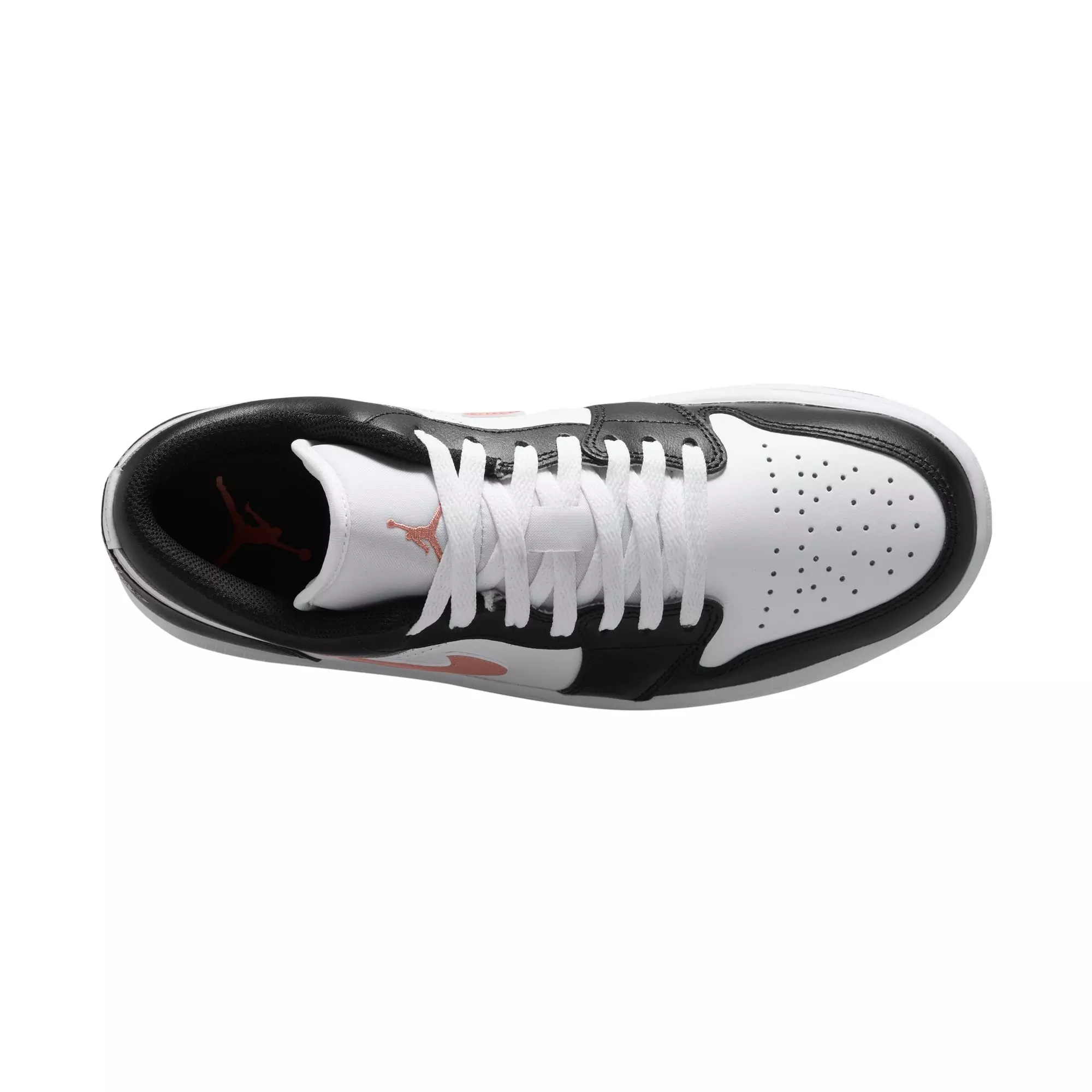 Jordan 1 Low "White/Rust Pink/Black" Men's Shoe - WHITE/PINK/BLACK