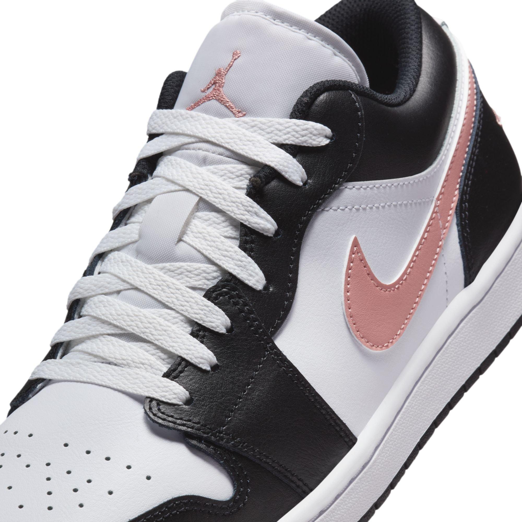 Jordan 1 Low "White/Rust Pink/Black" Men's Shoe - WHITE/PINK/BLACK Thumbnail View 10