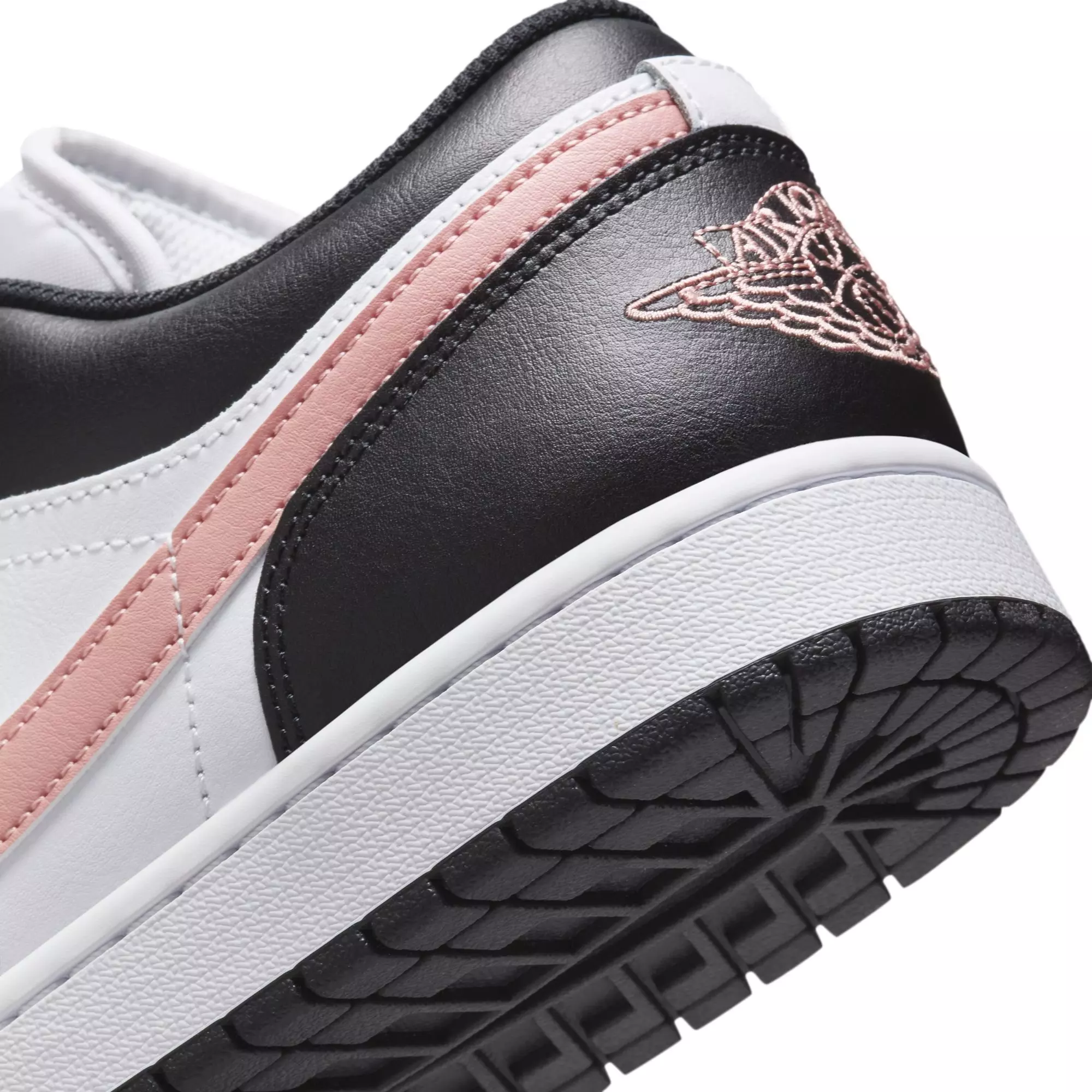 Jordan 1 Low "White/Rust Pink/Black" Men's Shoe - WHITE/PINK/BLACK