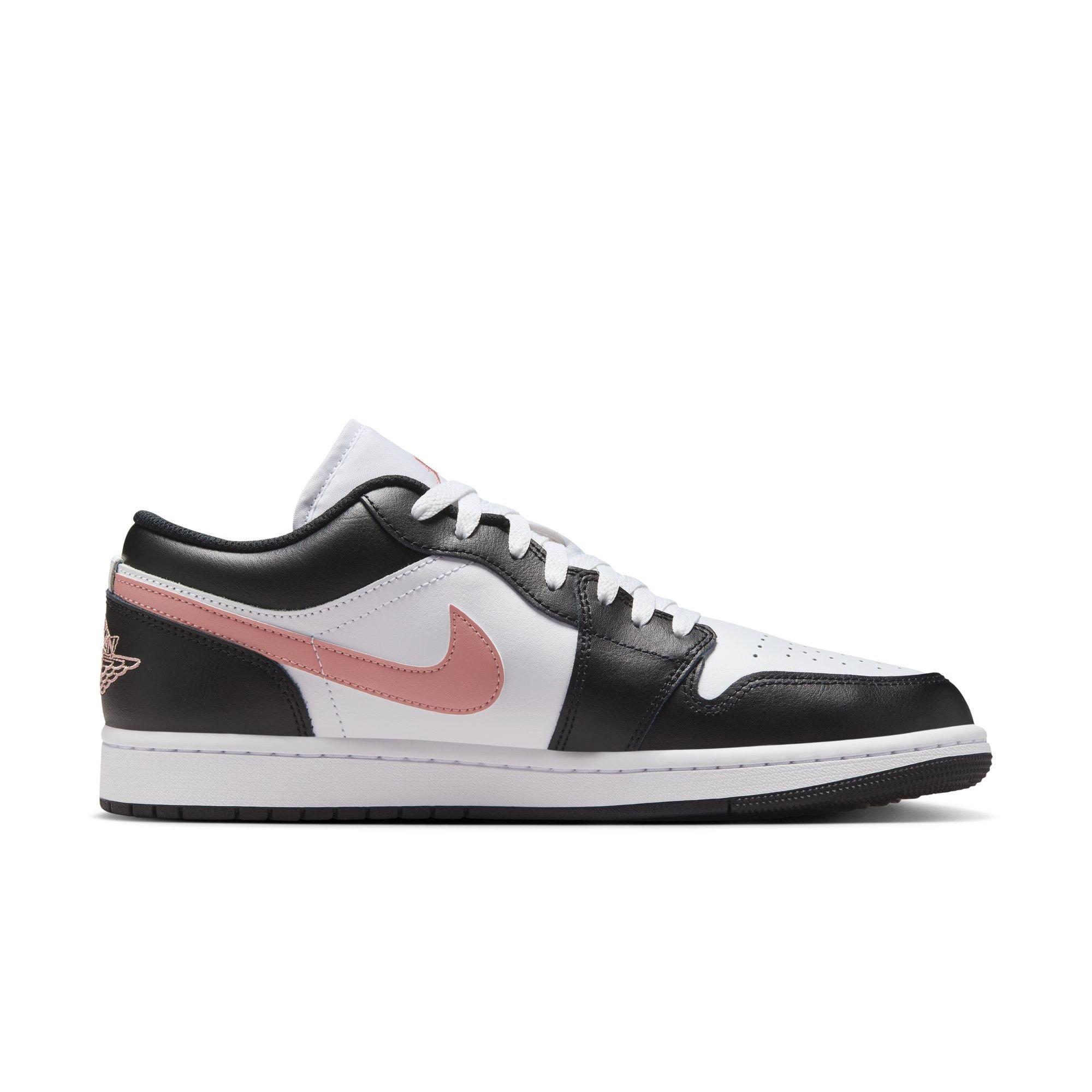 Jordan 1 Low "White/Rust Pink/Black" Men's Shoe - WHITE/PINK/BLACK Thumbnail View 2