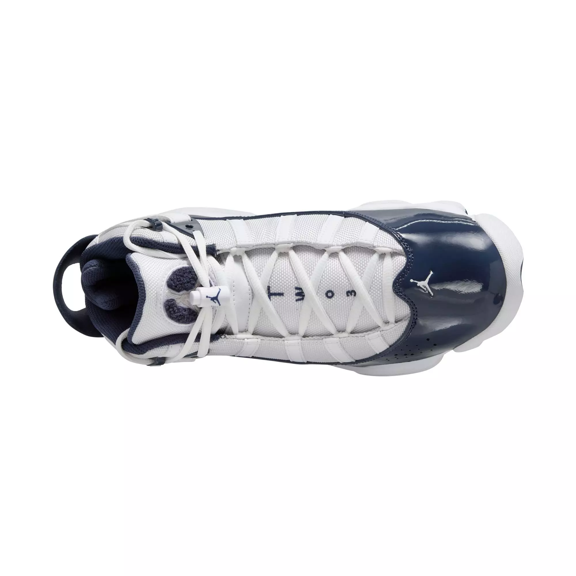 Jordan 6 Rings "White/Midnight Navy/Neutral Grey" Men's Shoe - WHITE/NAVY