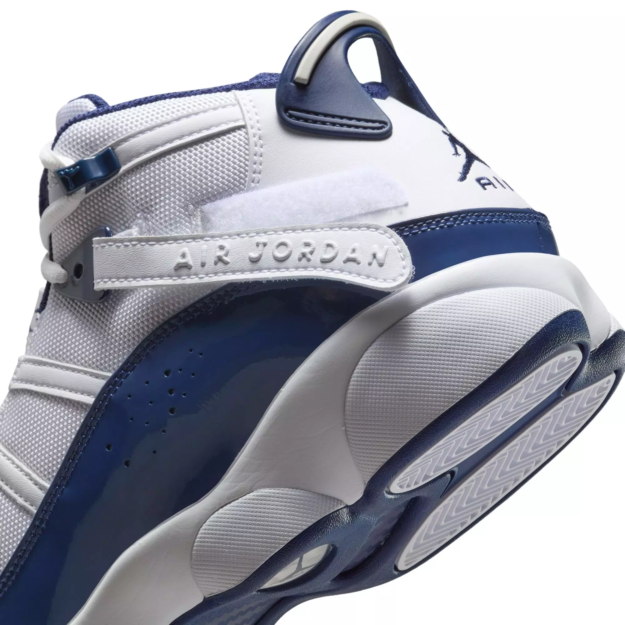 Jordan 6 Rings "White/Midnight Navy/Neutral Grey" Men's Shoe - WHITE/NAVY