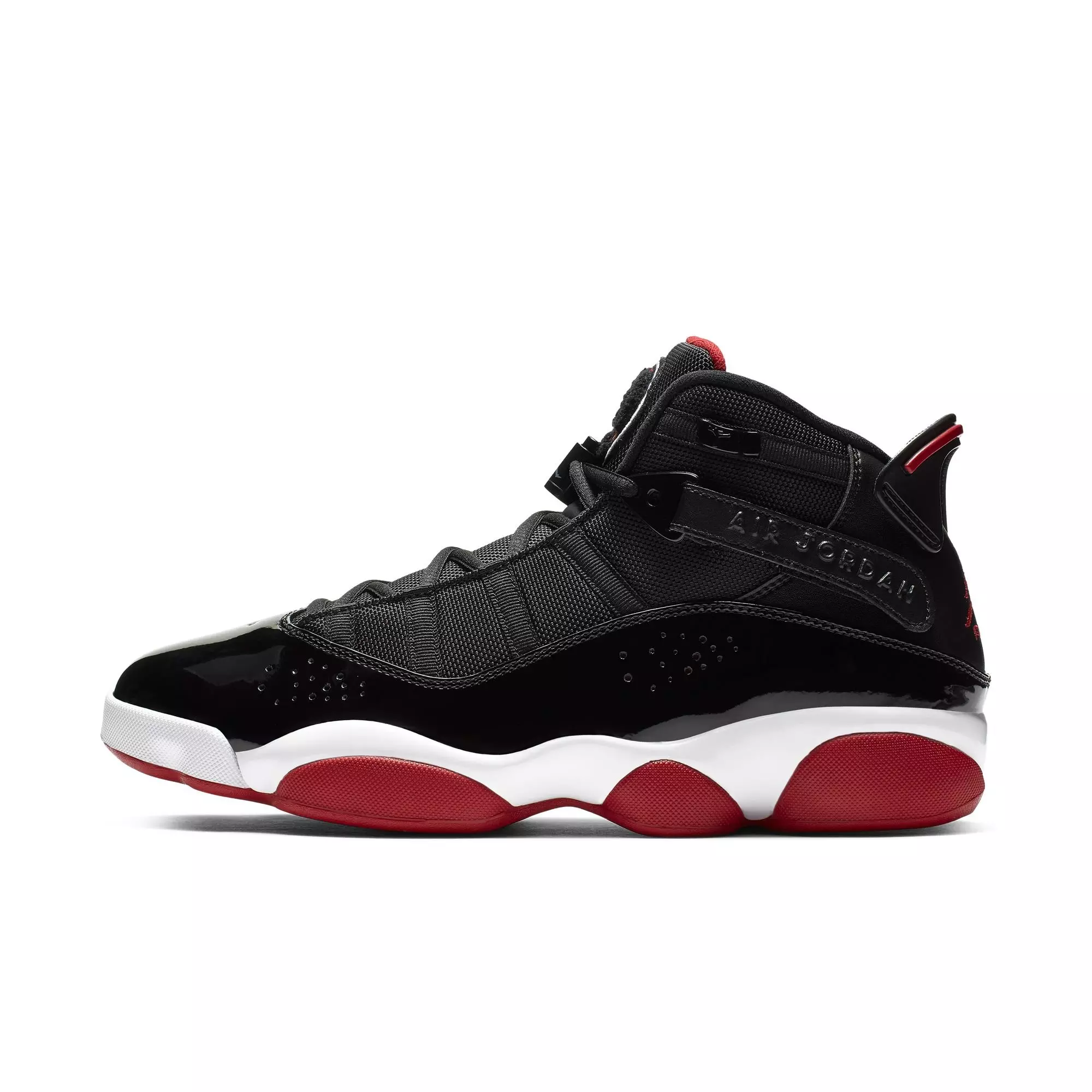Jordan 6 Rings "Black/Varsity Red/White" Men's Shoe - BLACK/RED