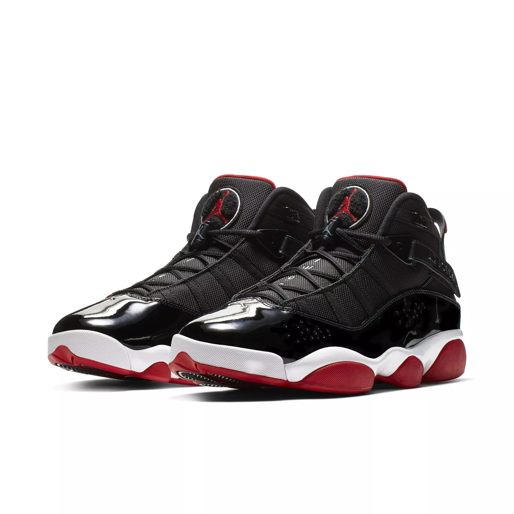 Jordan 6 Rings "Black/Varsity Red/White" Men's Shoe - BLACK/RED