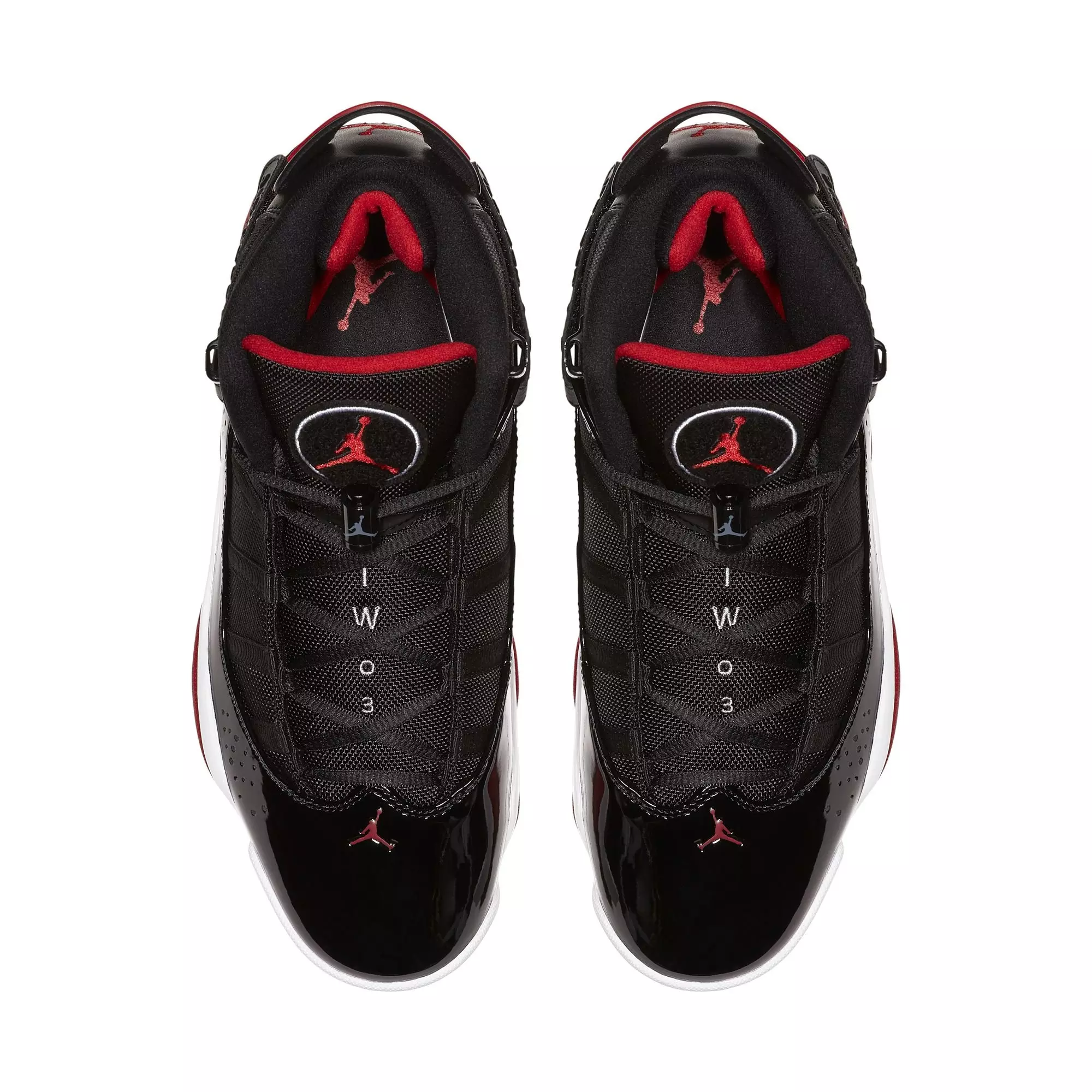 Jordan 6 Rings "Black/Varsity Red/White" Men's Shoe - BLACK/RED