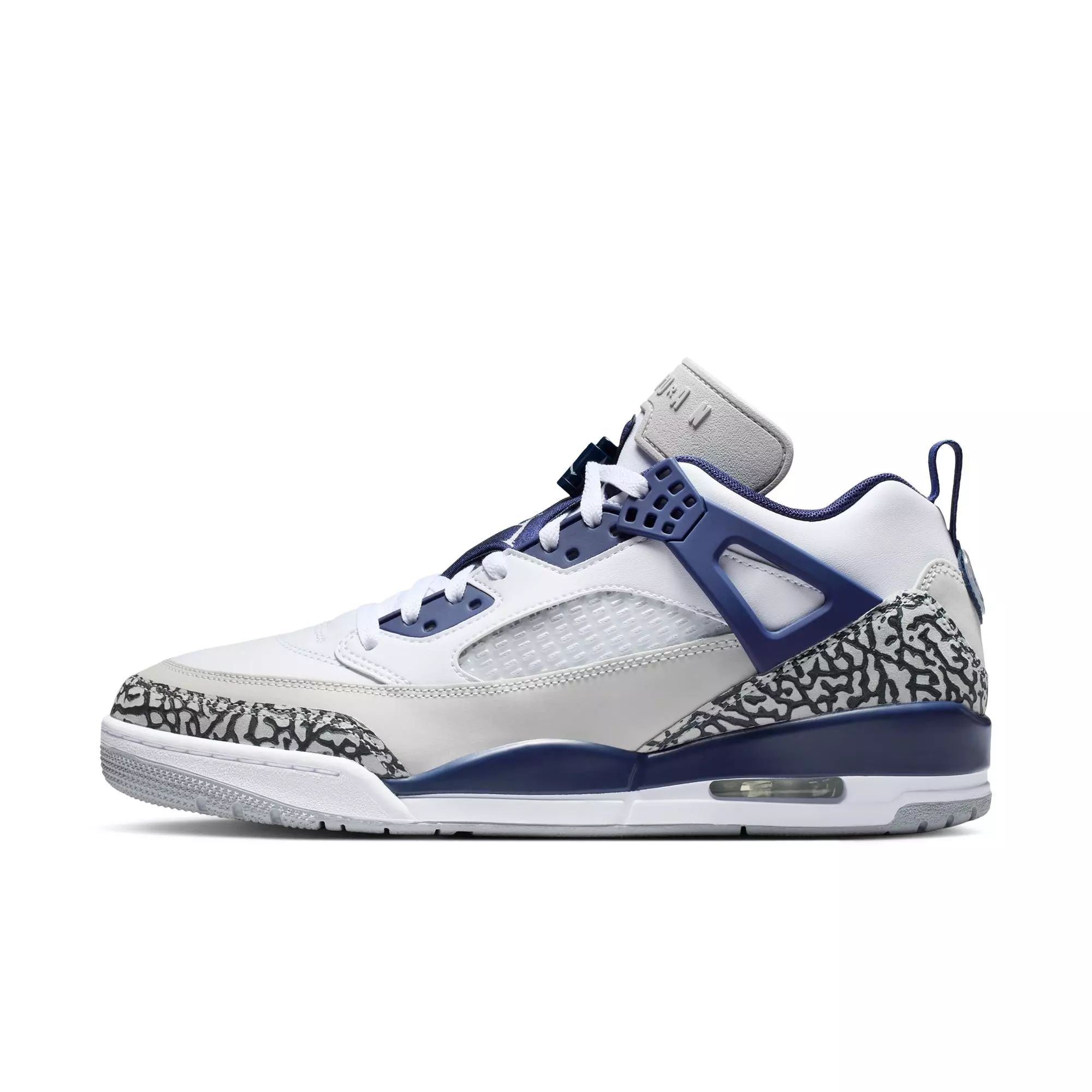 Jordan Spizike Low "White/Midnight Navy/Neutral Grey" Men's Shoe - WHITE/NAVY