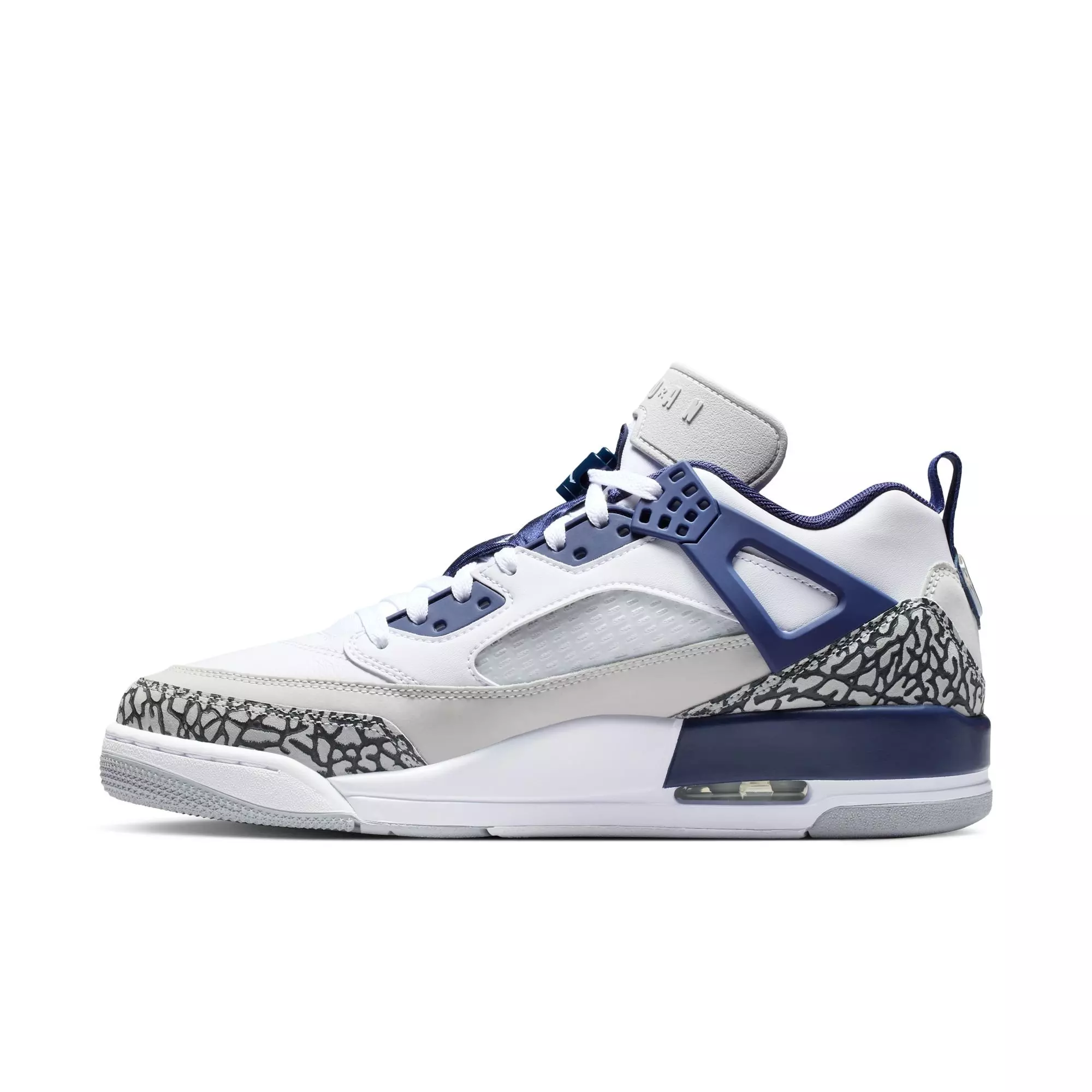 Jordan Spizike Low "White/Midnight Navy/Neutral Grey" Men's Shoe - WHITE/NAVY