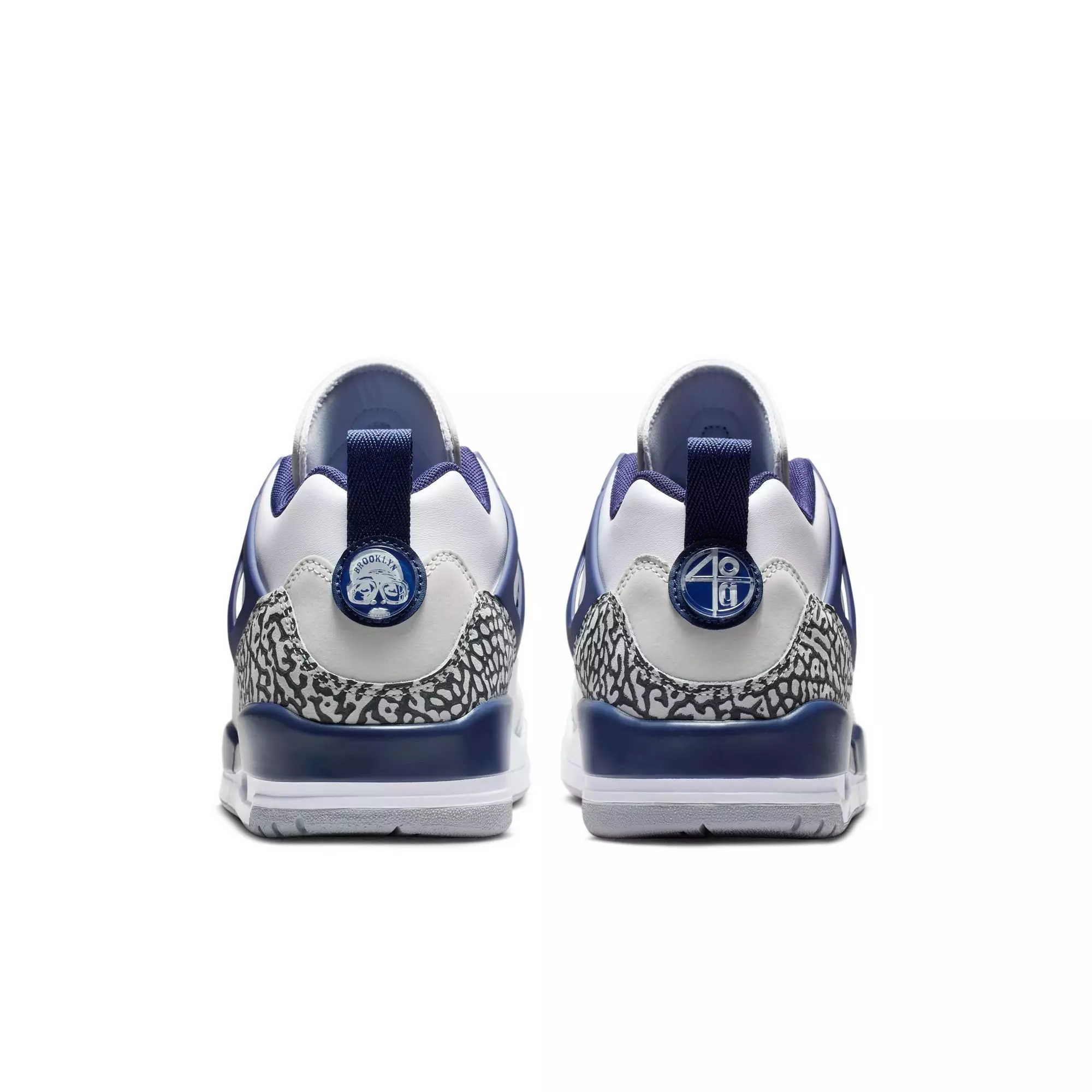 Jordan Spizike Low "White/Midnight Navy/Neutral Grey" Men's Shoe - WHITE/NAVY