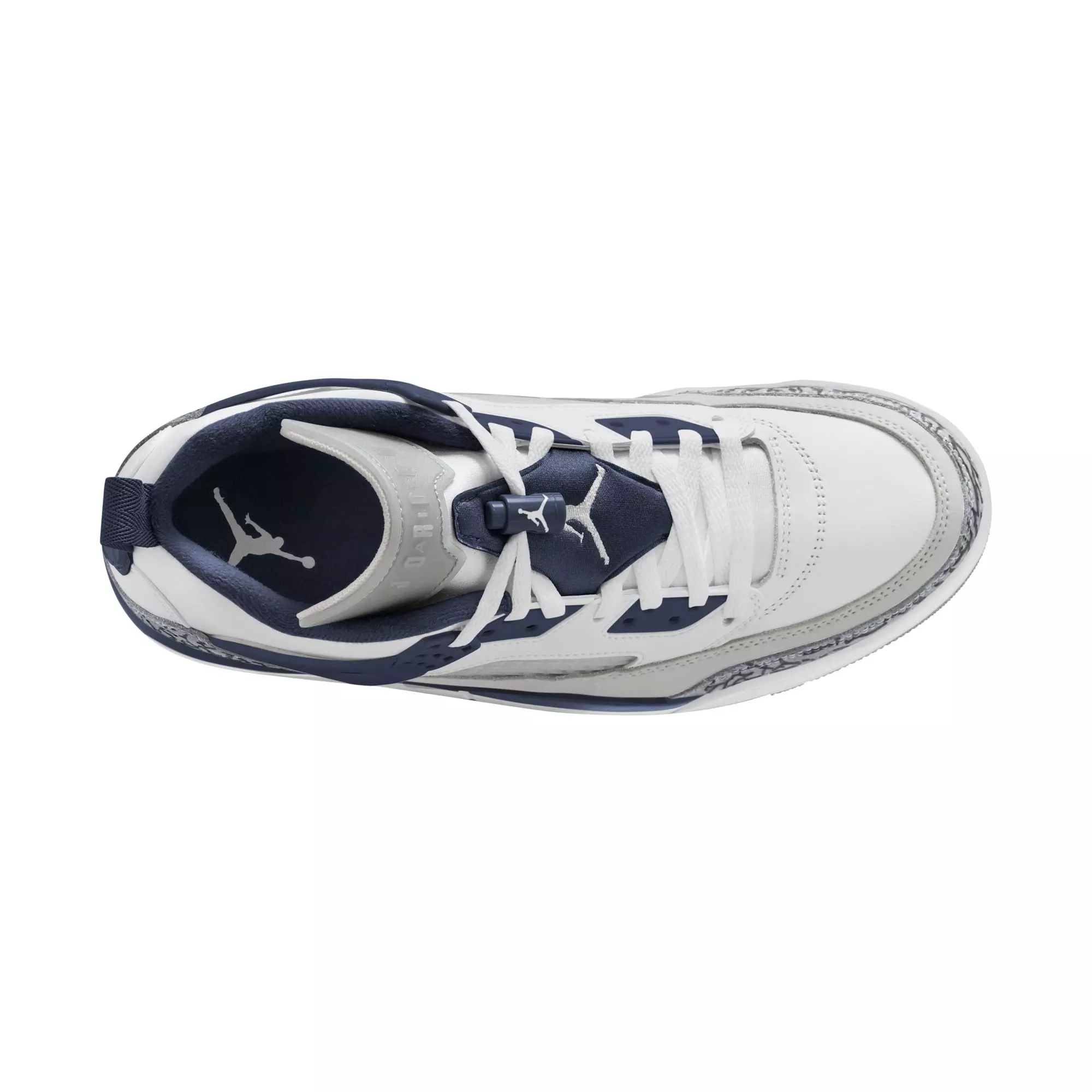 Jordan Spizike Low "White/Midnight Navy/Neutral Grey" Men's Shoe - WHITE/NAVY