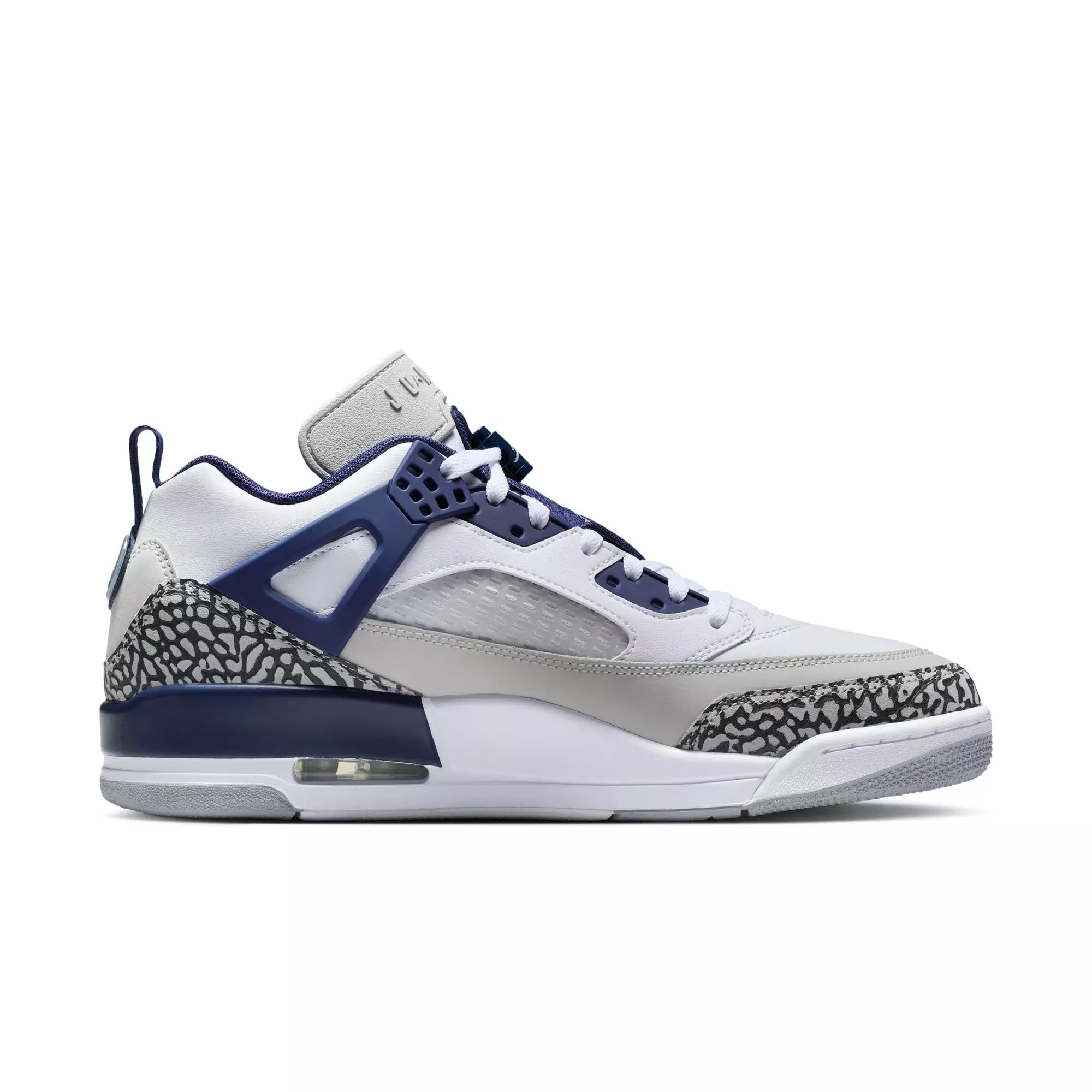 Jordan Spizike Low "White/Midnight Navy/Neutral Grey" Men's Shoe - WHITE/NAVY