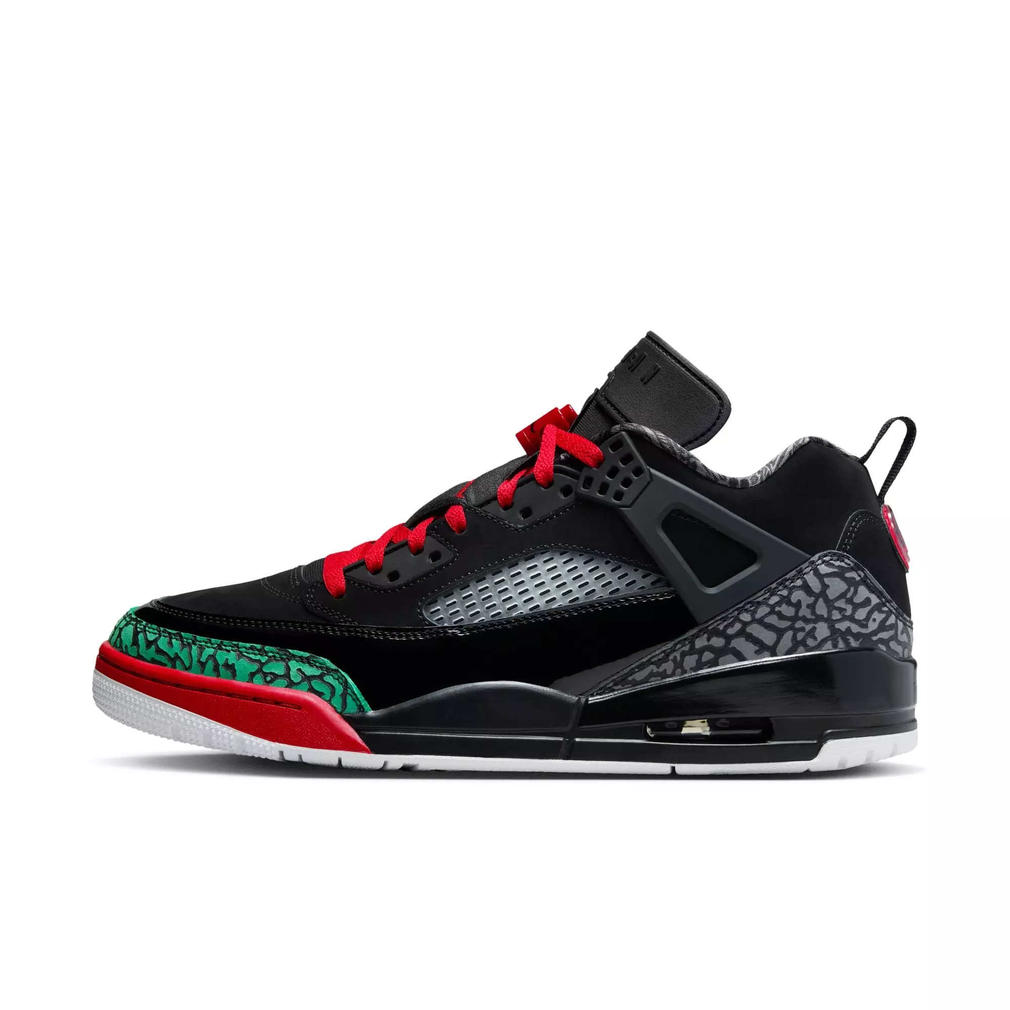 Jordan Spizike Low "Black/Varsity Red/Classic Green/White" Men's Shoe - BLACK/RED