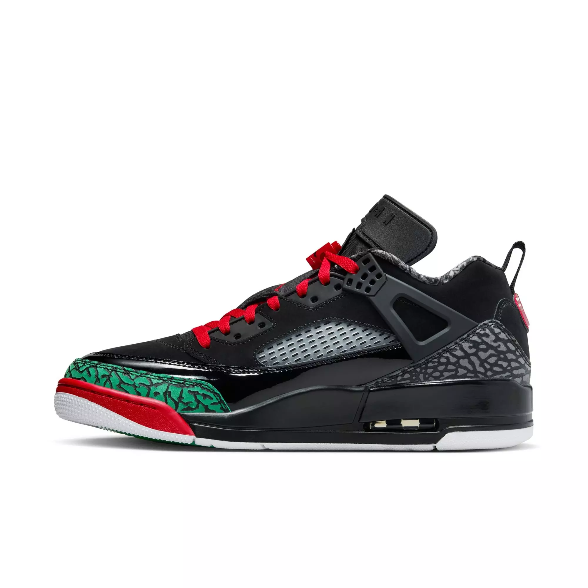 Jordan Spizike Low "Black/Varsity Red/Classic Green/White" Men's Shoe - BLACK/RED