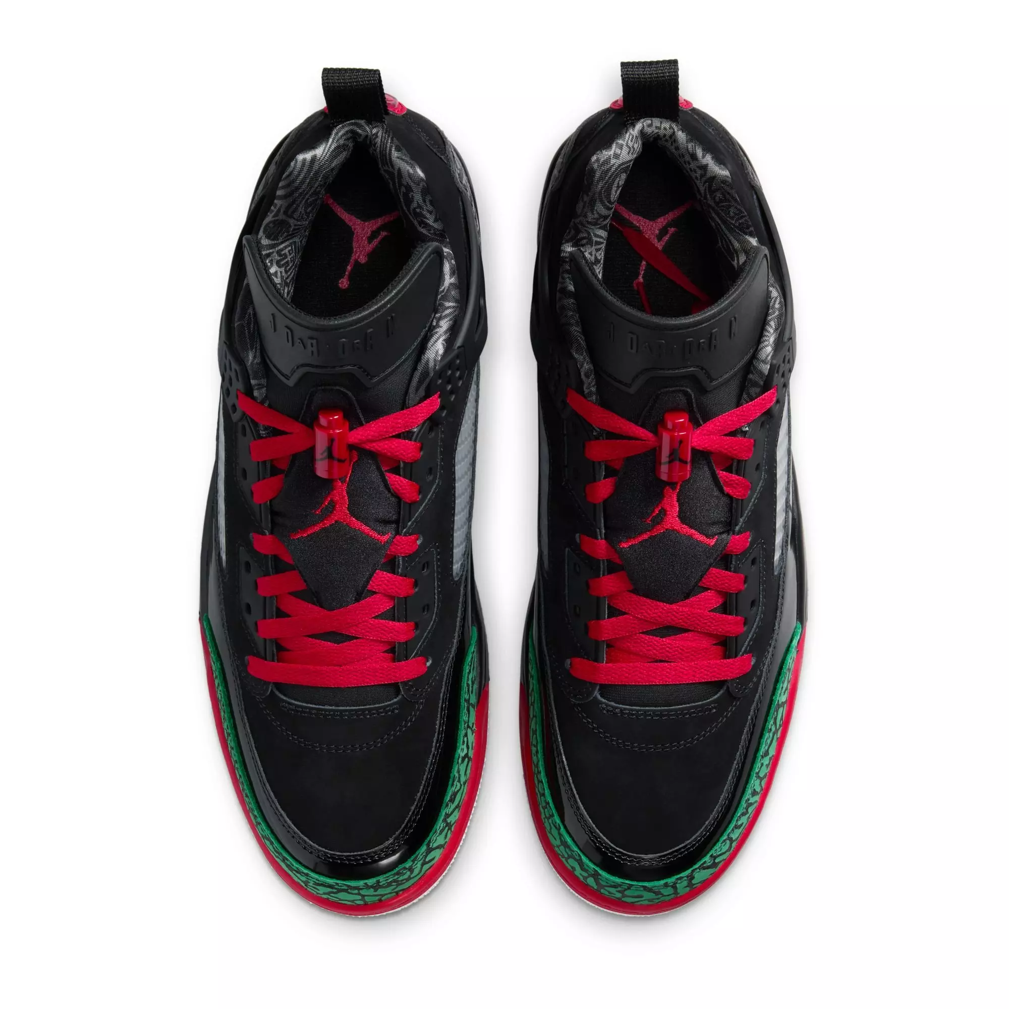 Jordan Spizike Low "Black/Varsity Red/Classic Green/White" Men's Shoe - BLACK/RED