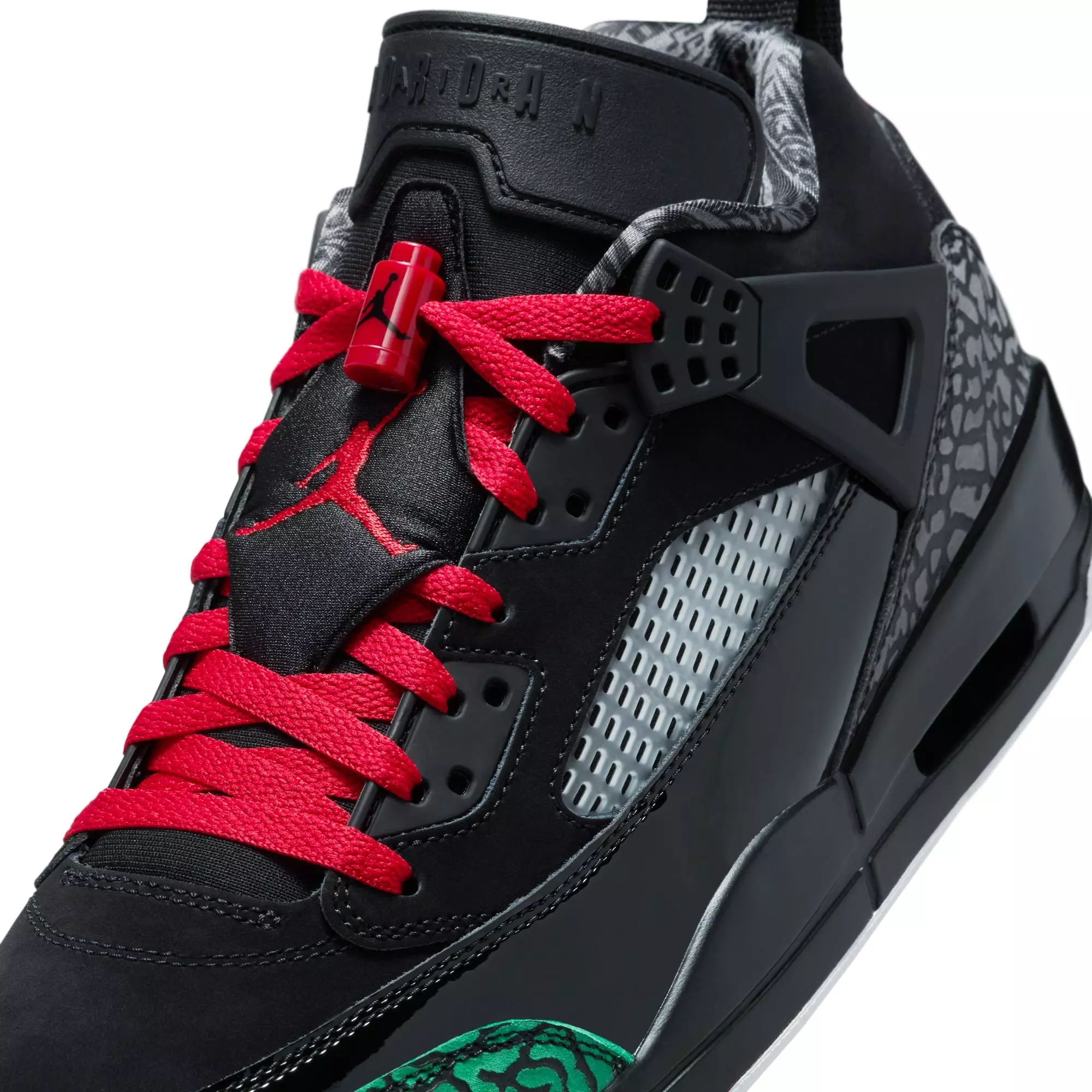 Jordan Spizike Low "Black/Varsity Red/Classic Green/White" Men's Shoe - BLACK/RED