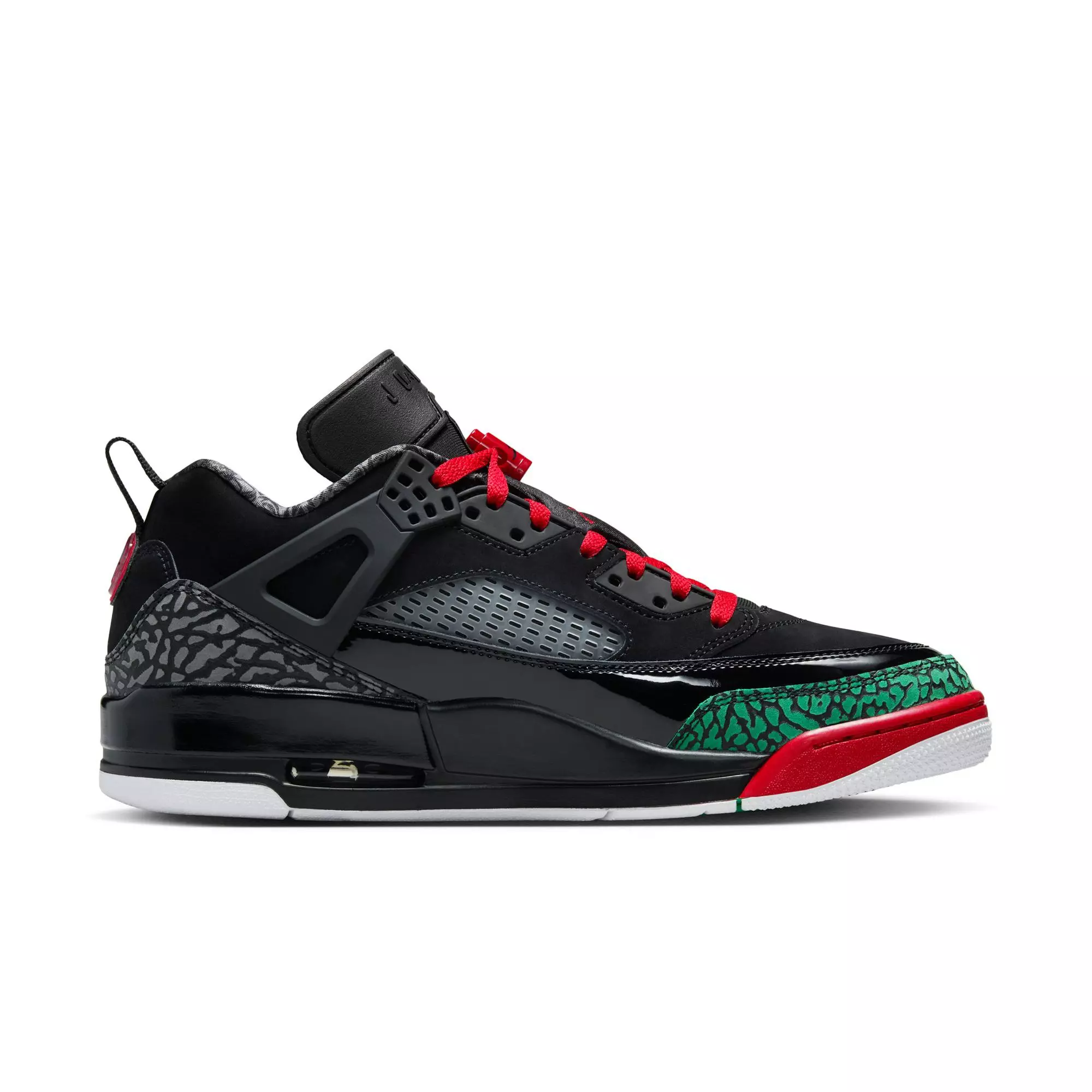 Jordan Spizike Low "Black/Varsity Red/Classic Green/White" Men's Shoe - BLACK/RED