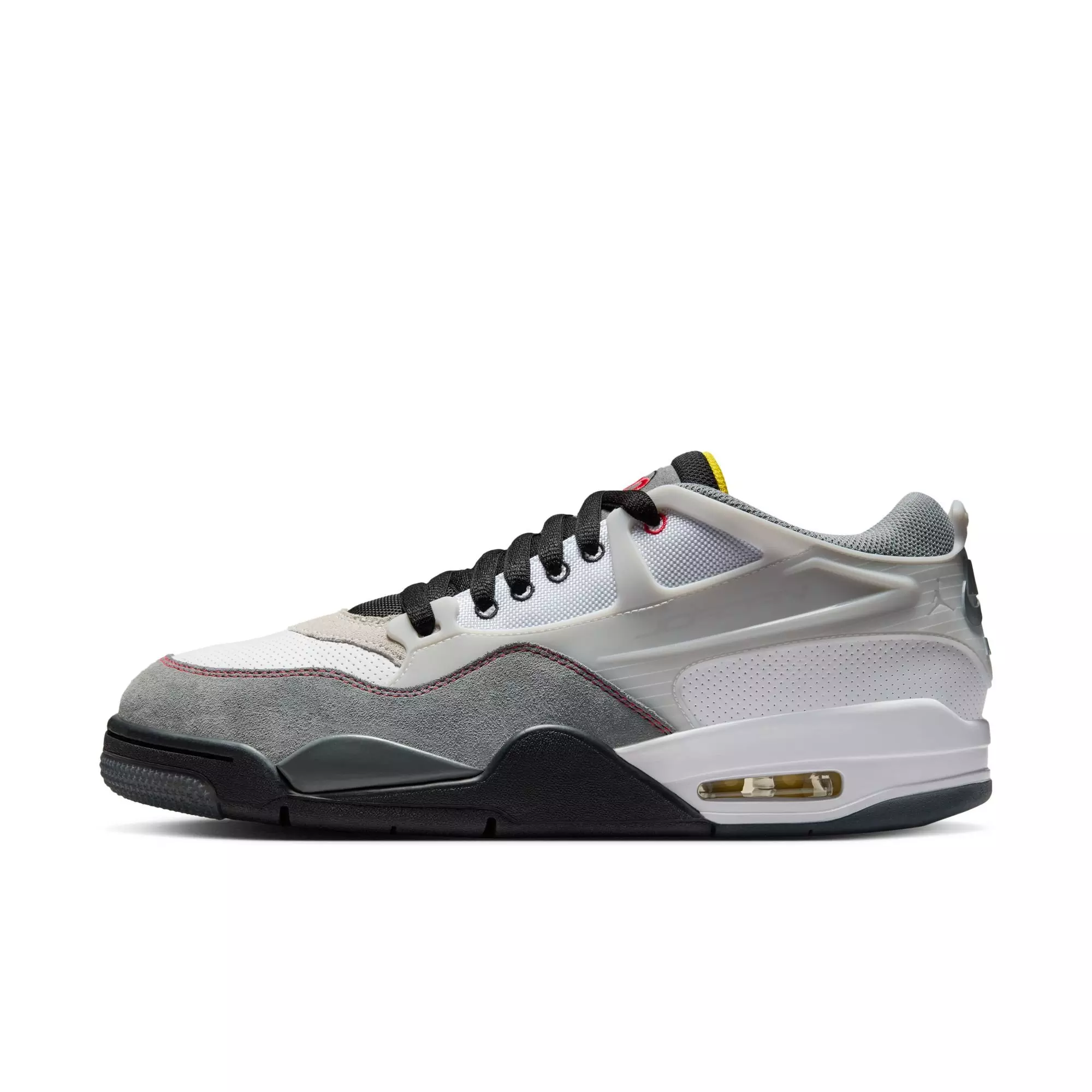 Jordan 4 RM Premium "White/Fire Red/Black/Smoke Grey" Men's Shoe - WHITE/GREY