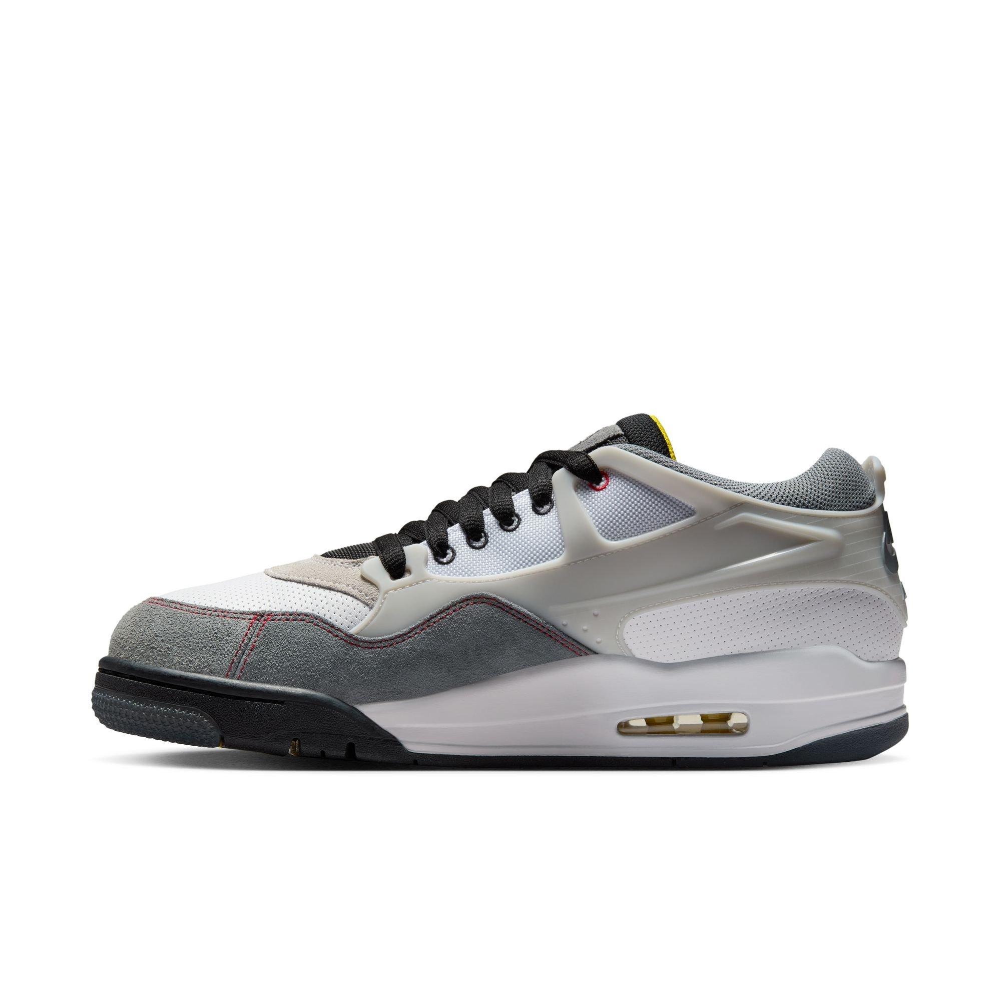 Jordan 4 RM Premium "White/Fire Red/Black/Smoke Grey" Men's Shoe - WHITE/GREY Thumbnail View 4