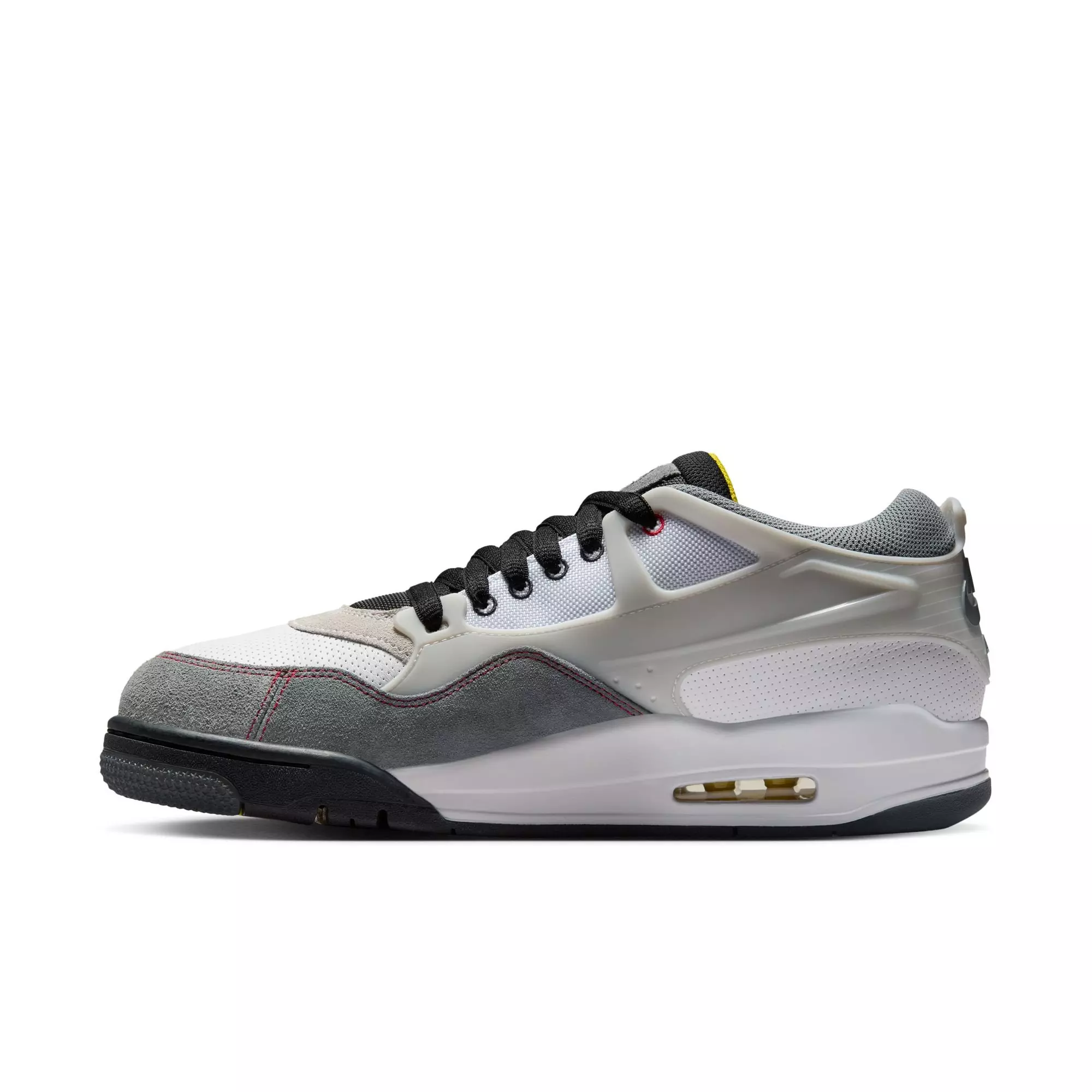 Jordan 4 RM Premium "White/Fire Red/Black/Smoke Grey" Men's Shoe - WHITE/GREY